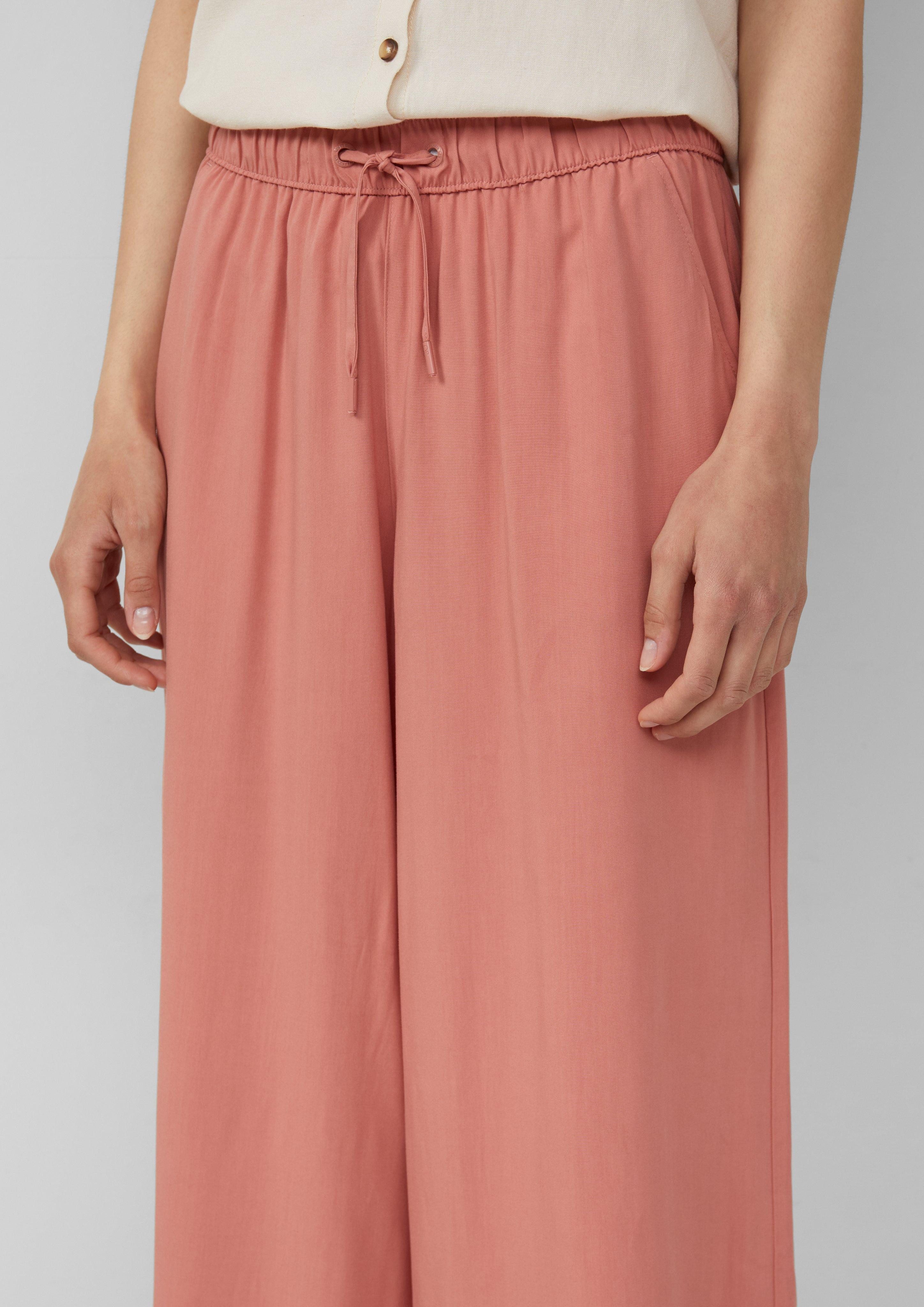 QS 7/8-Hose Culotte aus Viskose Gummizug günstig online kaufen