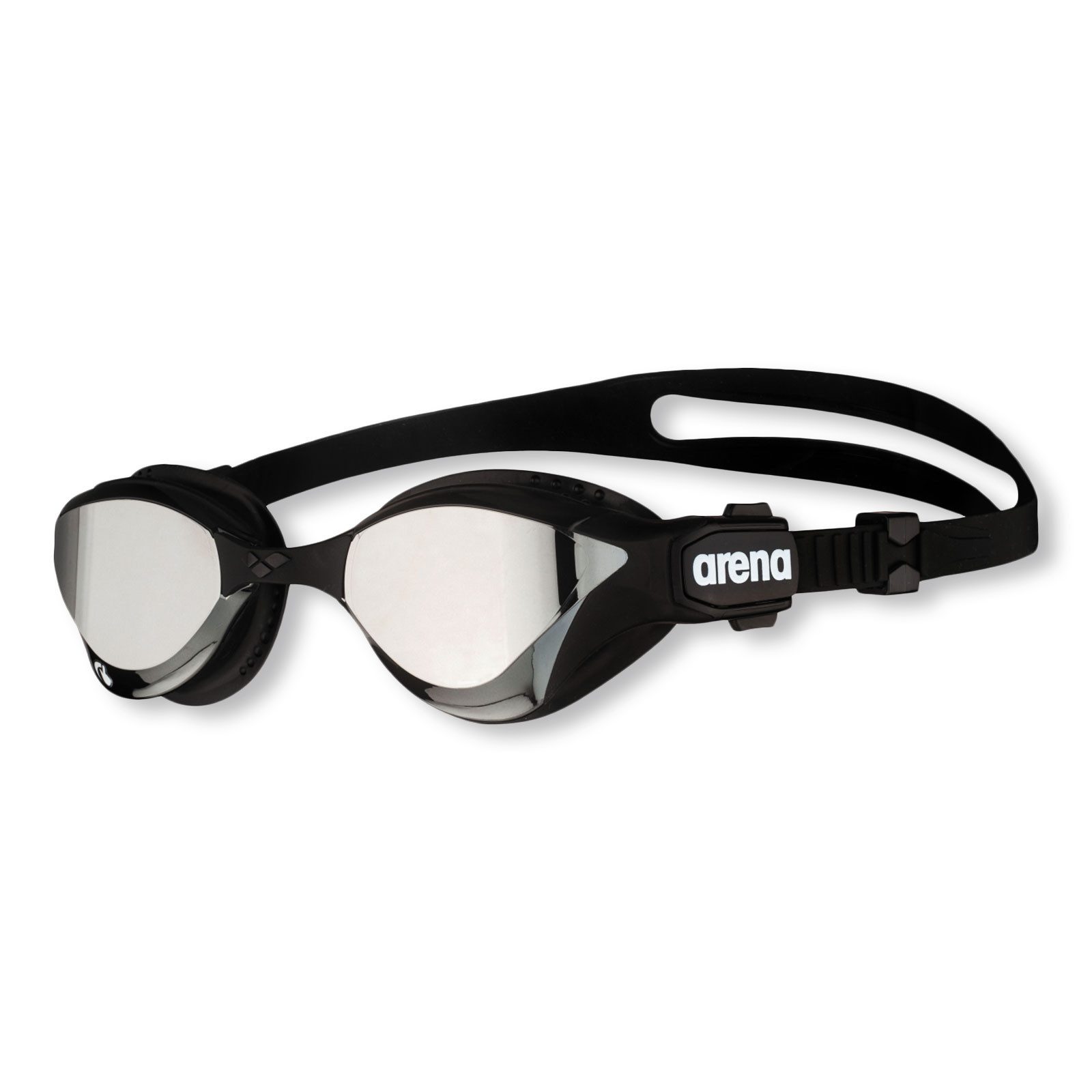 Arena Schwimmbrille Cobra Tri Swipe Mirror, mit verstellbarem Doppelriemen und austauschbarem Nasensteg