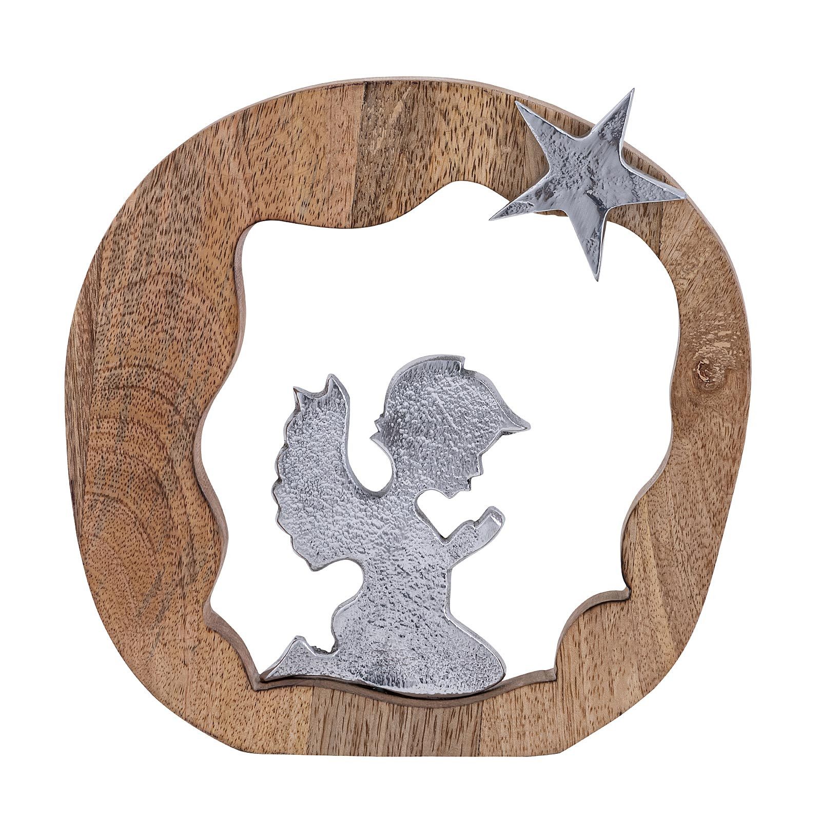 Amagohome Dekofigur Dekofigur Engel Holzfigur Schutzengel günstig online kaufen