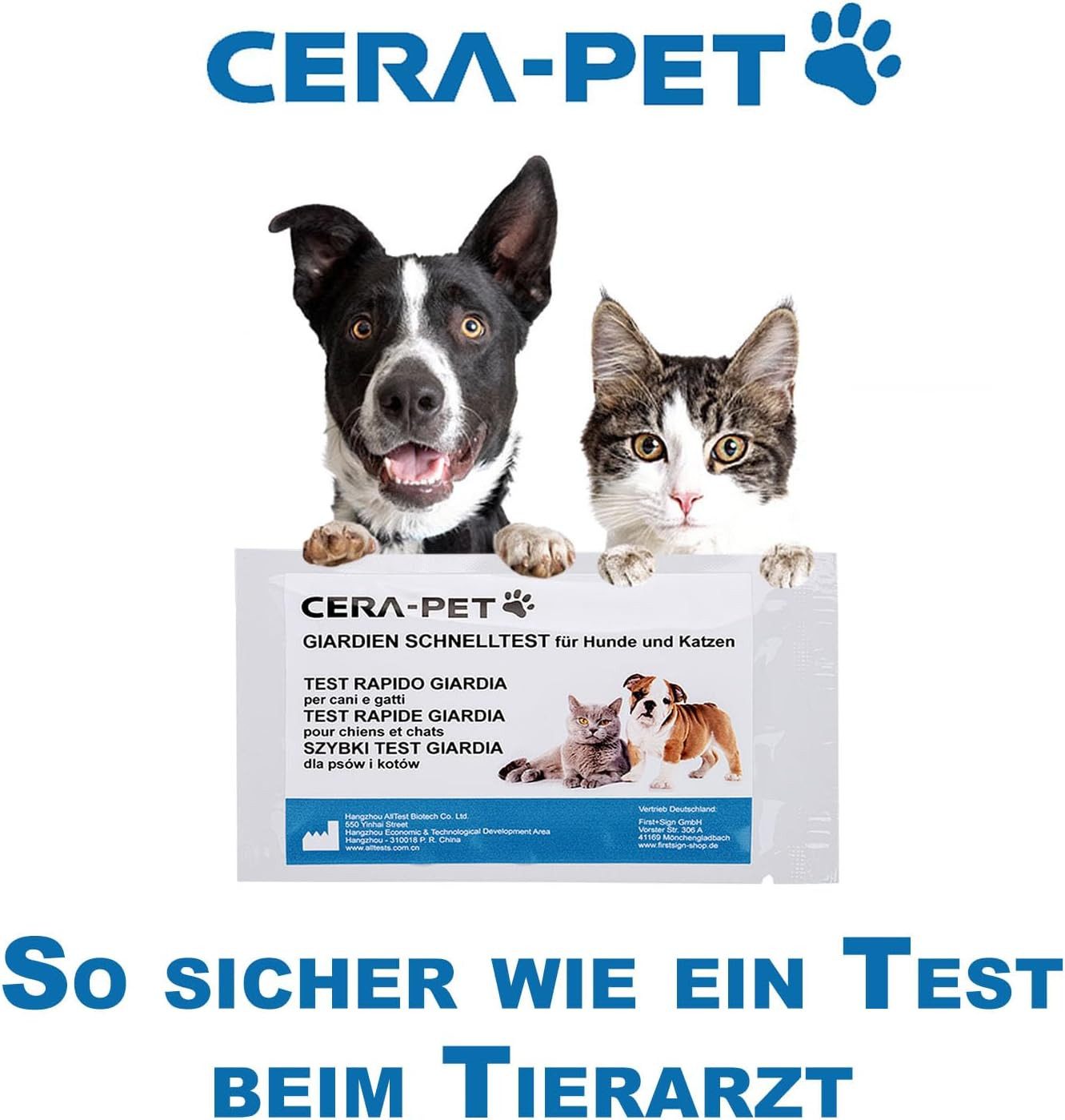 Cera-Pet Darmparasiten-Test Giardien Schnelltest für Hund und Katze, 1-tlg. – Bild 5 von 5