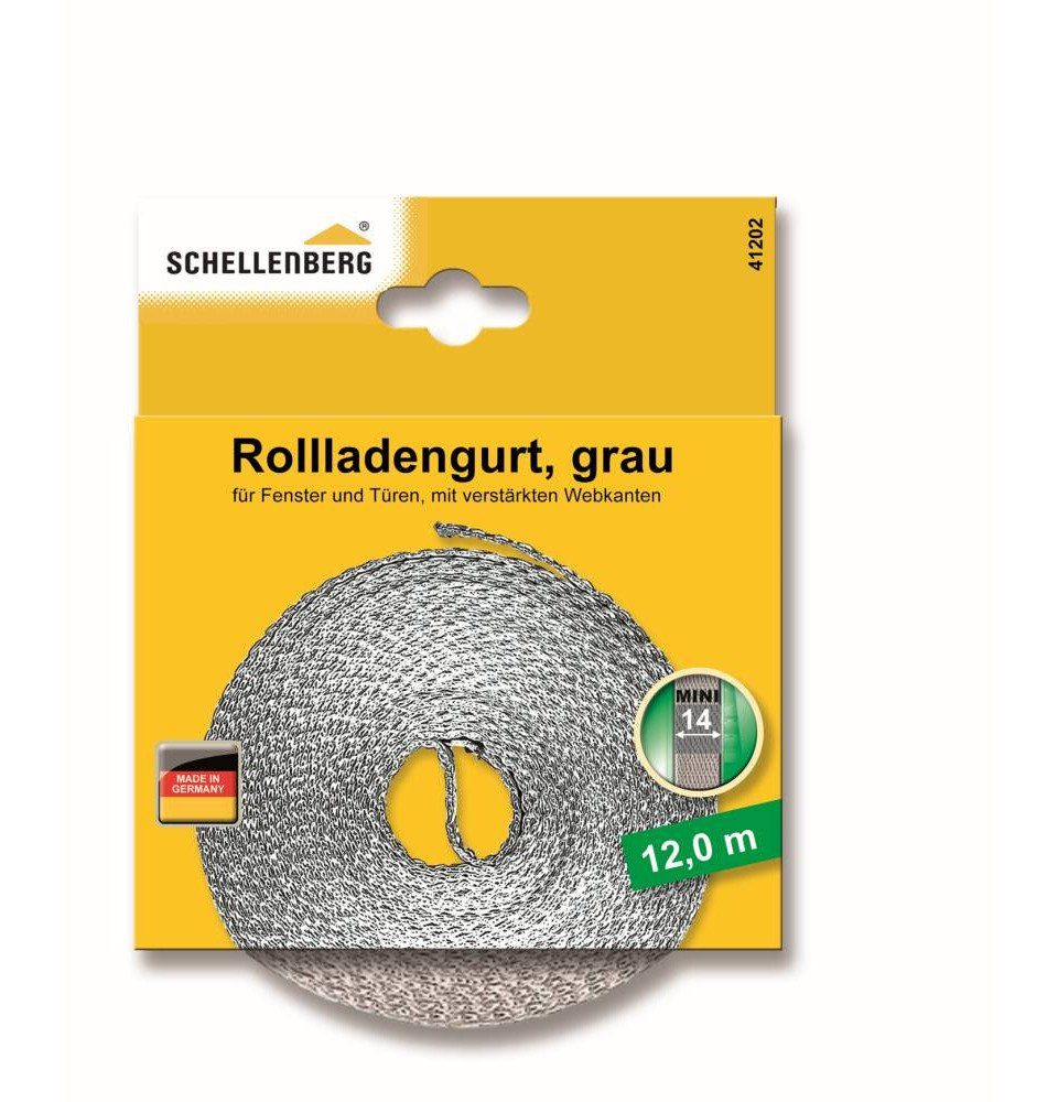 SCHELLENBERG Rollladengurt Schellenberg Rollladengurt grau Breite 14 mm -