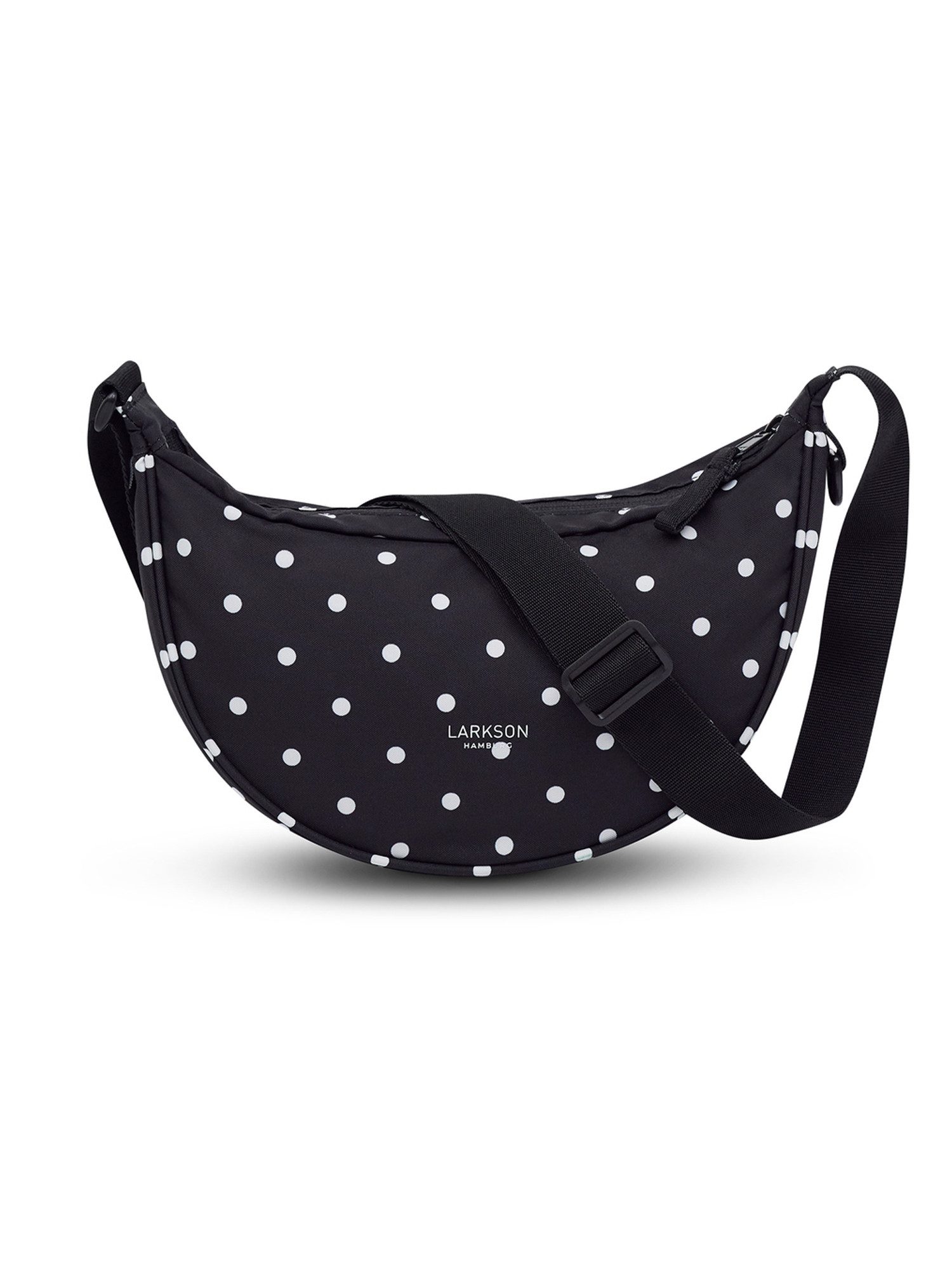 LARKSON Umhängetasche Solveig Small Halbmondtasche für Damen und Herren, Stylische Crossbody Bag in Halbmond Form