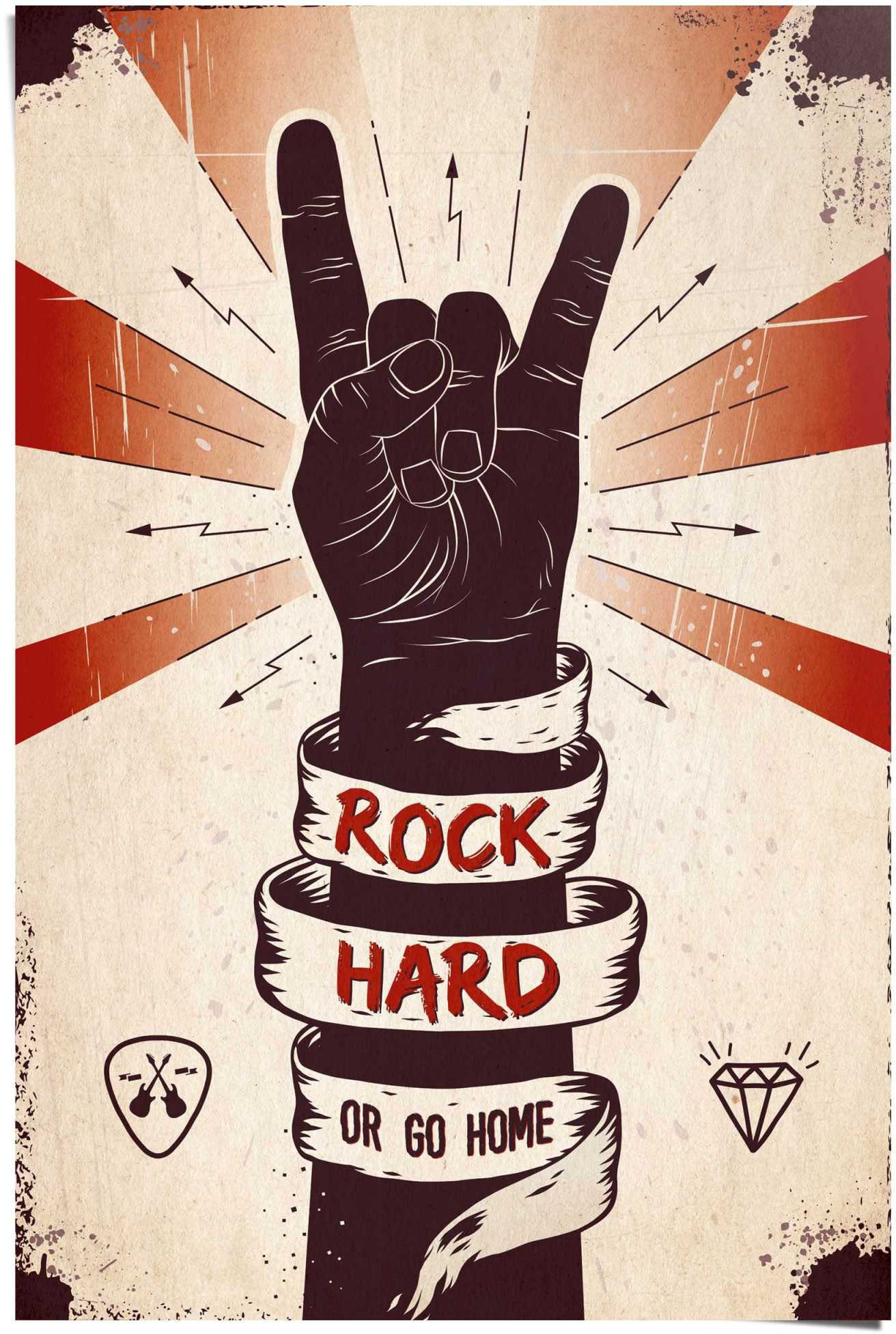 Reinders! Poster Rock Hard, (1 St) günstig online kaufen