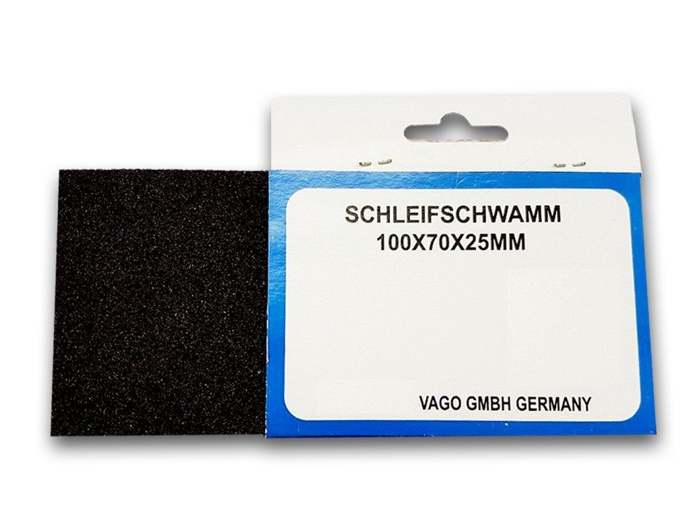 Korn Stück (Stück) Schleifschwamm 150, Schleifschwamm 1 100x75x25mm VaGo-Tools
