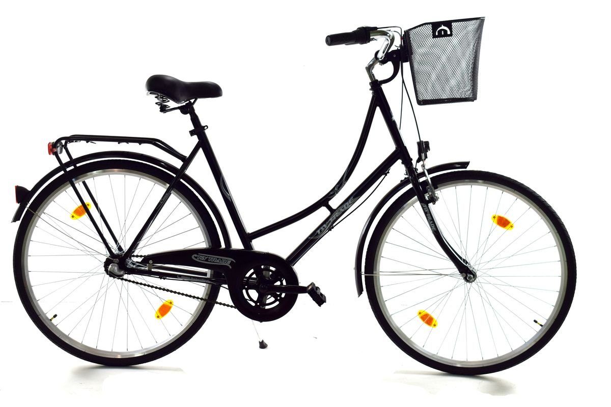 T&Y Trade Cityrad 28 Zoll Damen City Holland Fahrrad Rad Bike 3 GANG NEXUS Enur Schwarz, 3 Gang Shimano, Nabenschaltung, Rücktritt, Gepäckträger, Licht, 3 Nexus Gang, Seitenständer, Korb