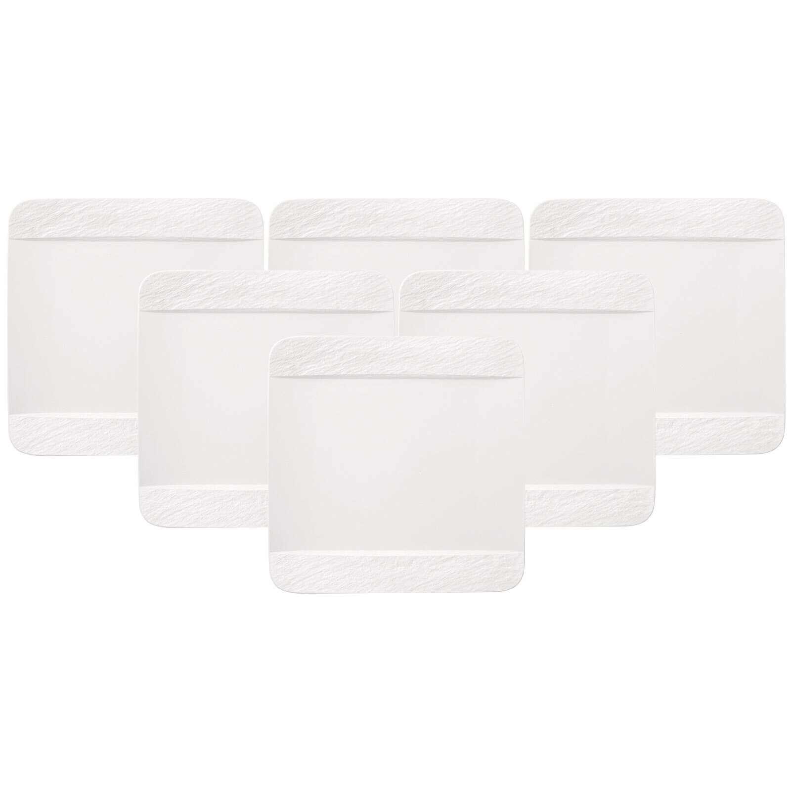 Speiseteller Manufacture Rock Blanc Speiseteller quadratisch