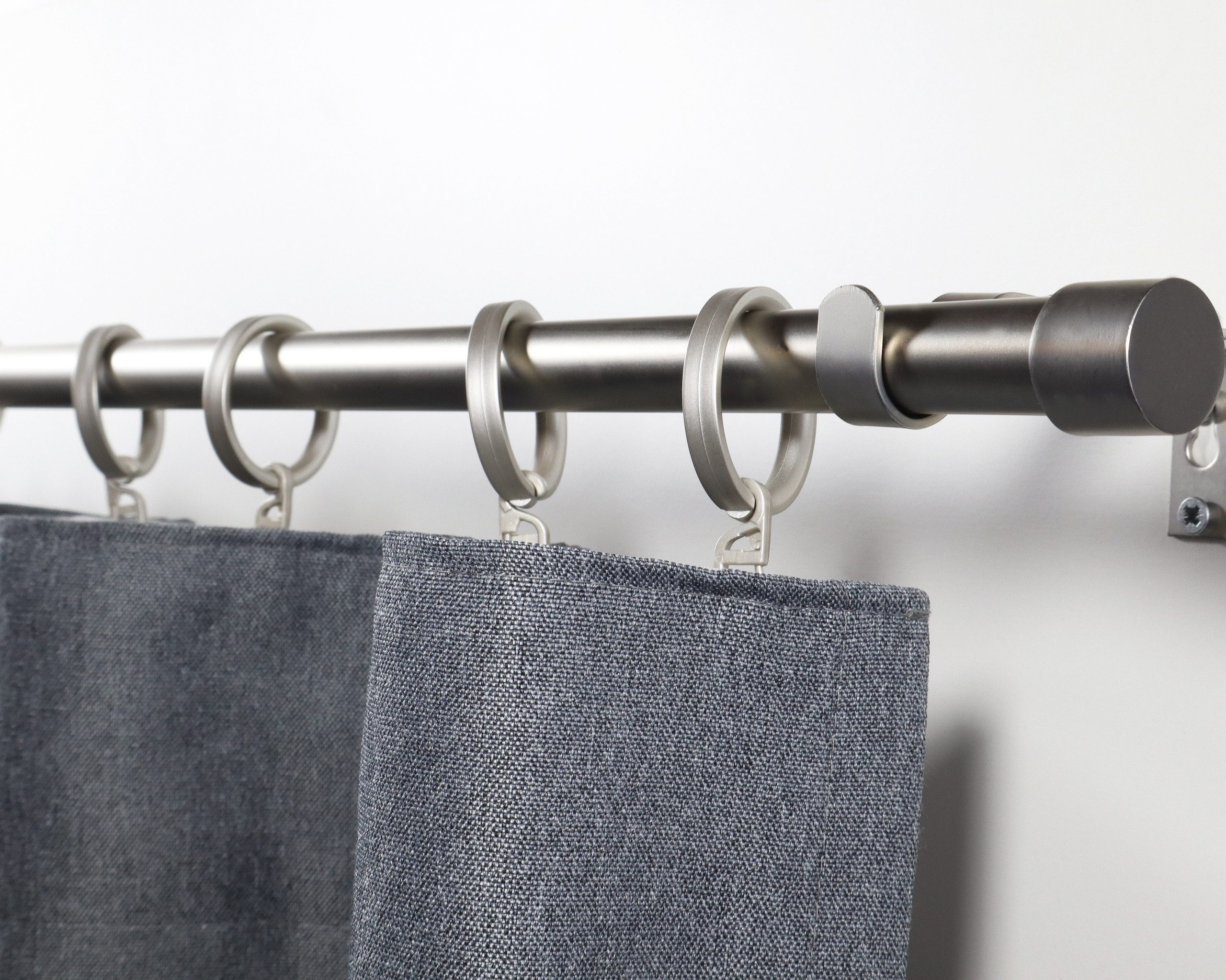 Deco-Raum Gardinenstange Flexa Stilgarnitur Set ausziehbar, Ø 19 mm, 1-läufig, ausziehbar, Wandmontage, verschraubt, Metall, perfekt für Dekoschals Gardinen – Bild 4 von 5