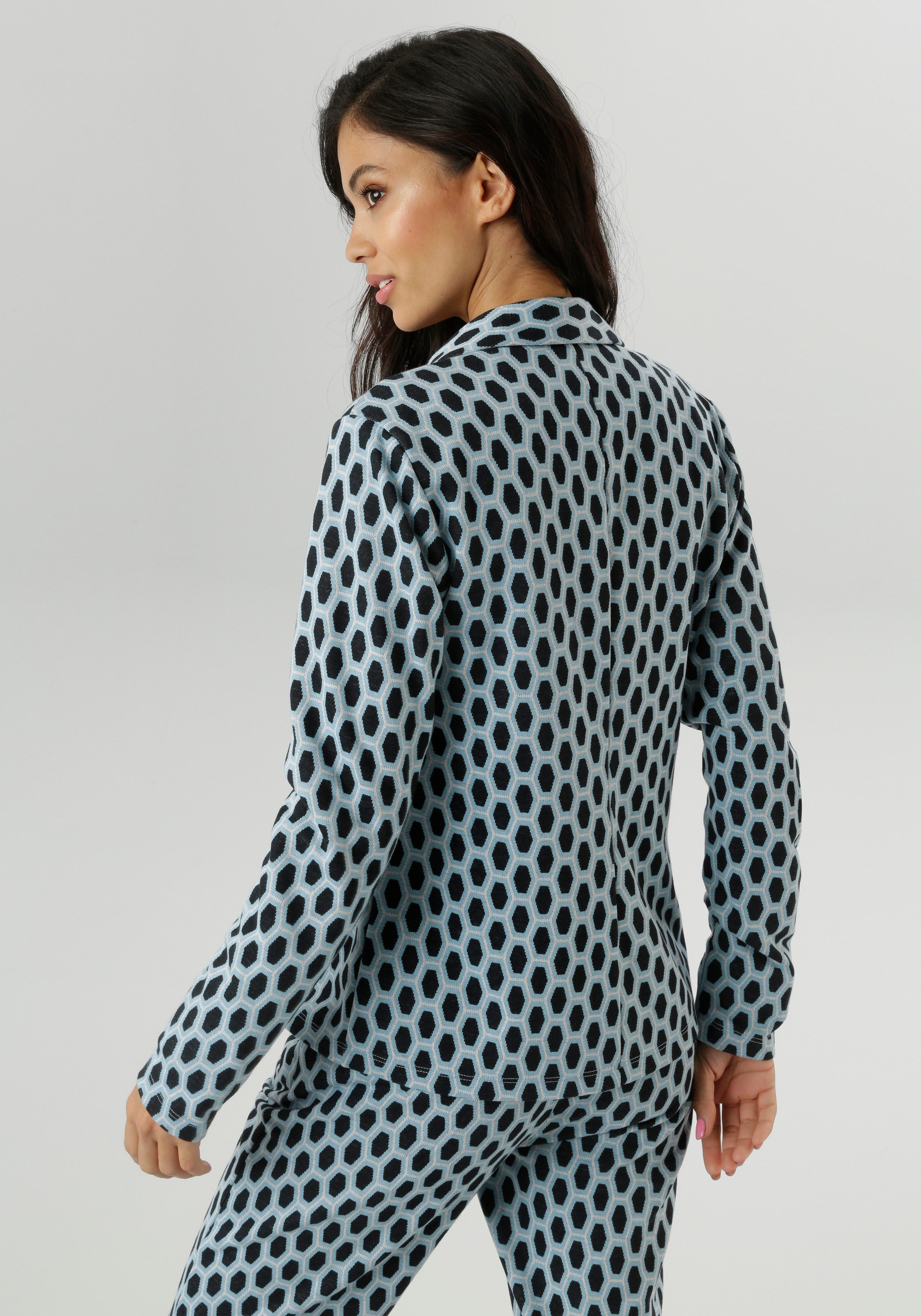 Aniston SELECTED Jerseyblazer mit Allover-Muster in günstig online kaufen