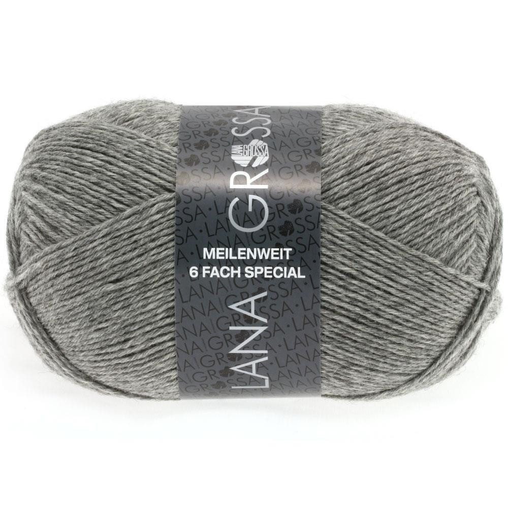 LANA GROSSA Meilenweit 6-fach 150g Unito Häkelwolle, 390 m