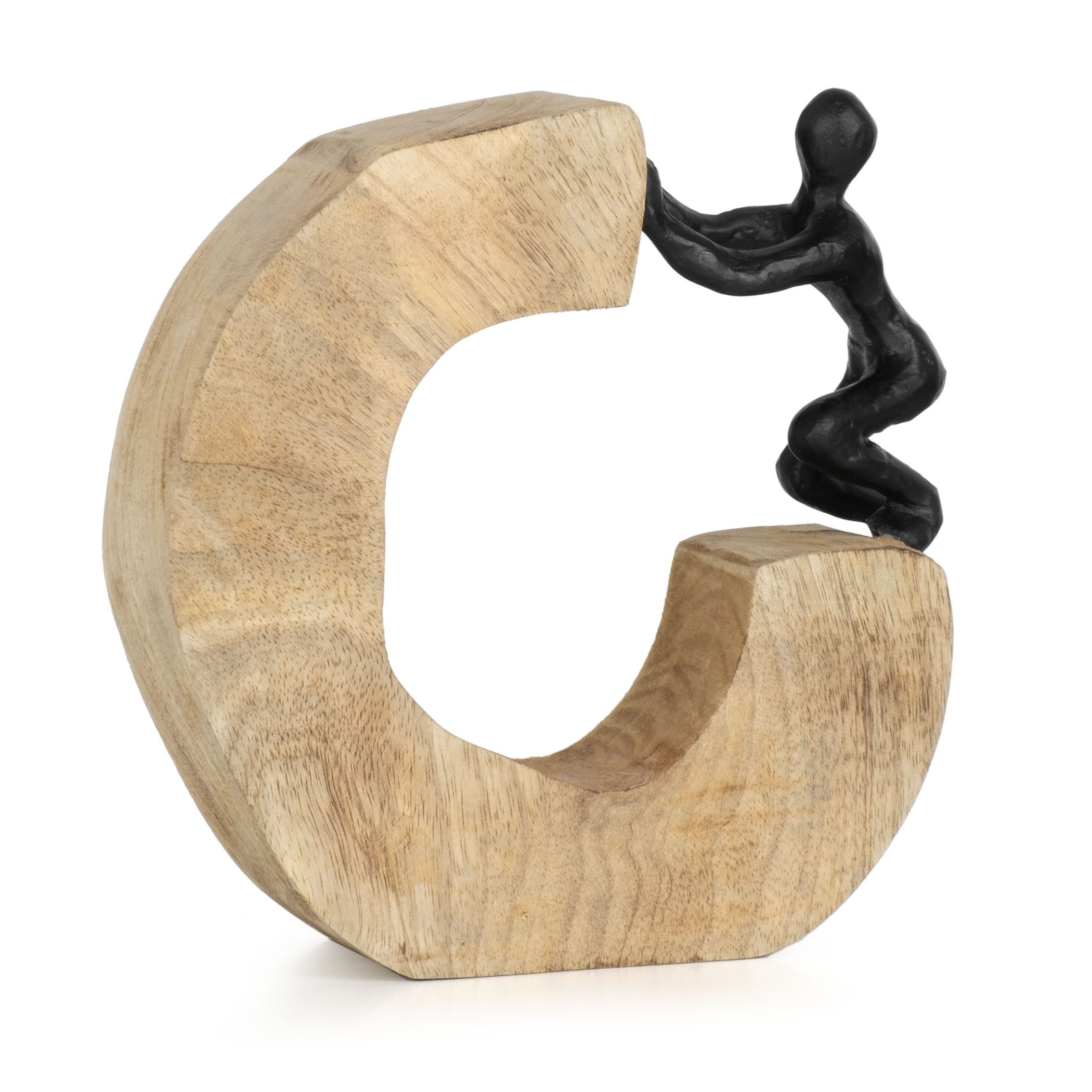 Moritz Skulptur Weg frei machen, Holz, Tischdeko, Fensterdeko, Wanddeko, Ho günstig online kaufen