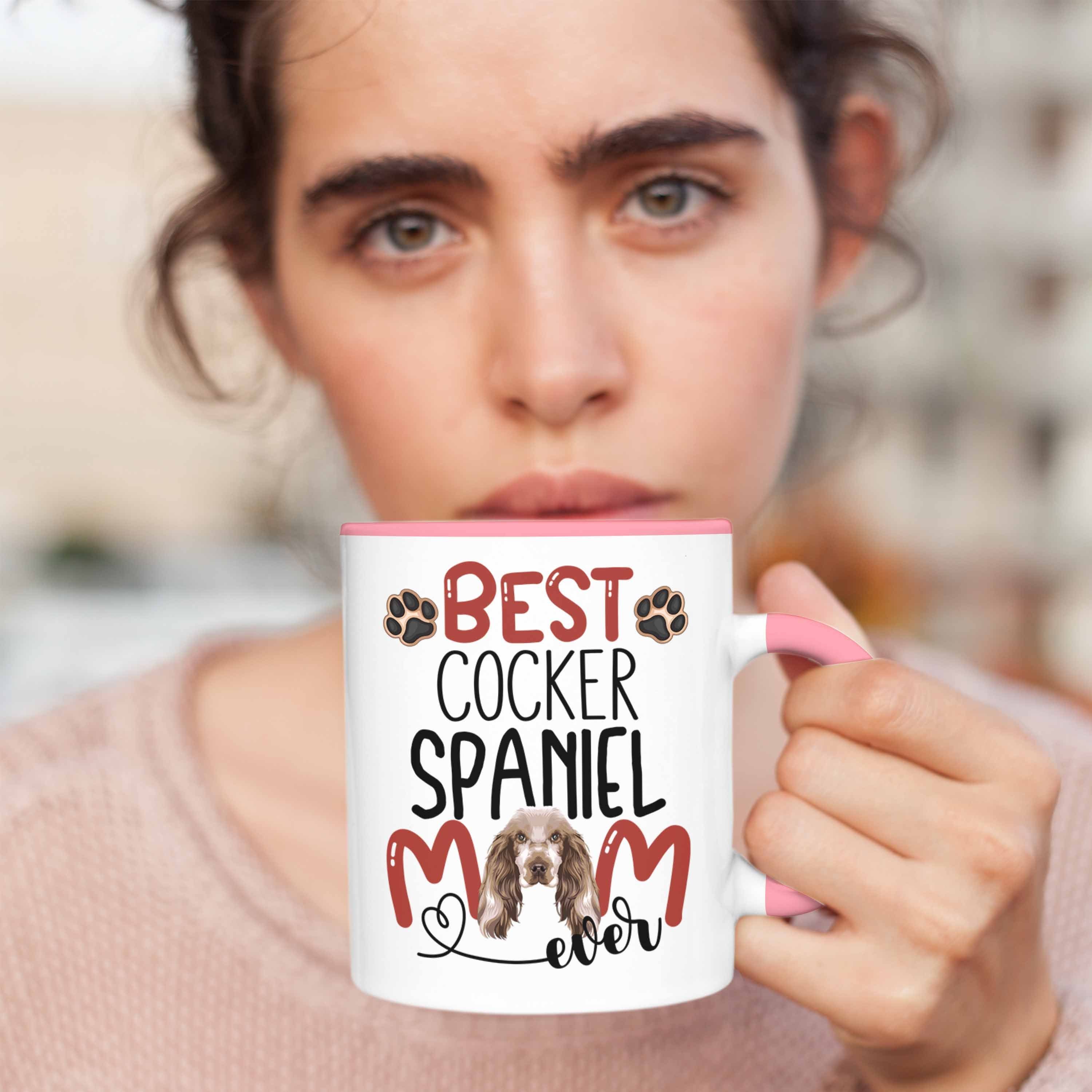 Geschenki Tasse Cocker Tasse Trendation Spruch Spaniel Rosa Geschenk Mom Besitzerin Lustiger