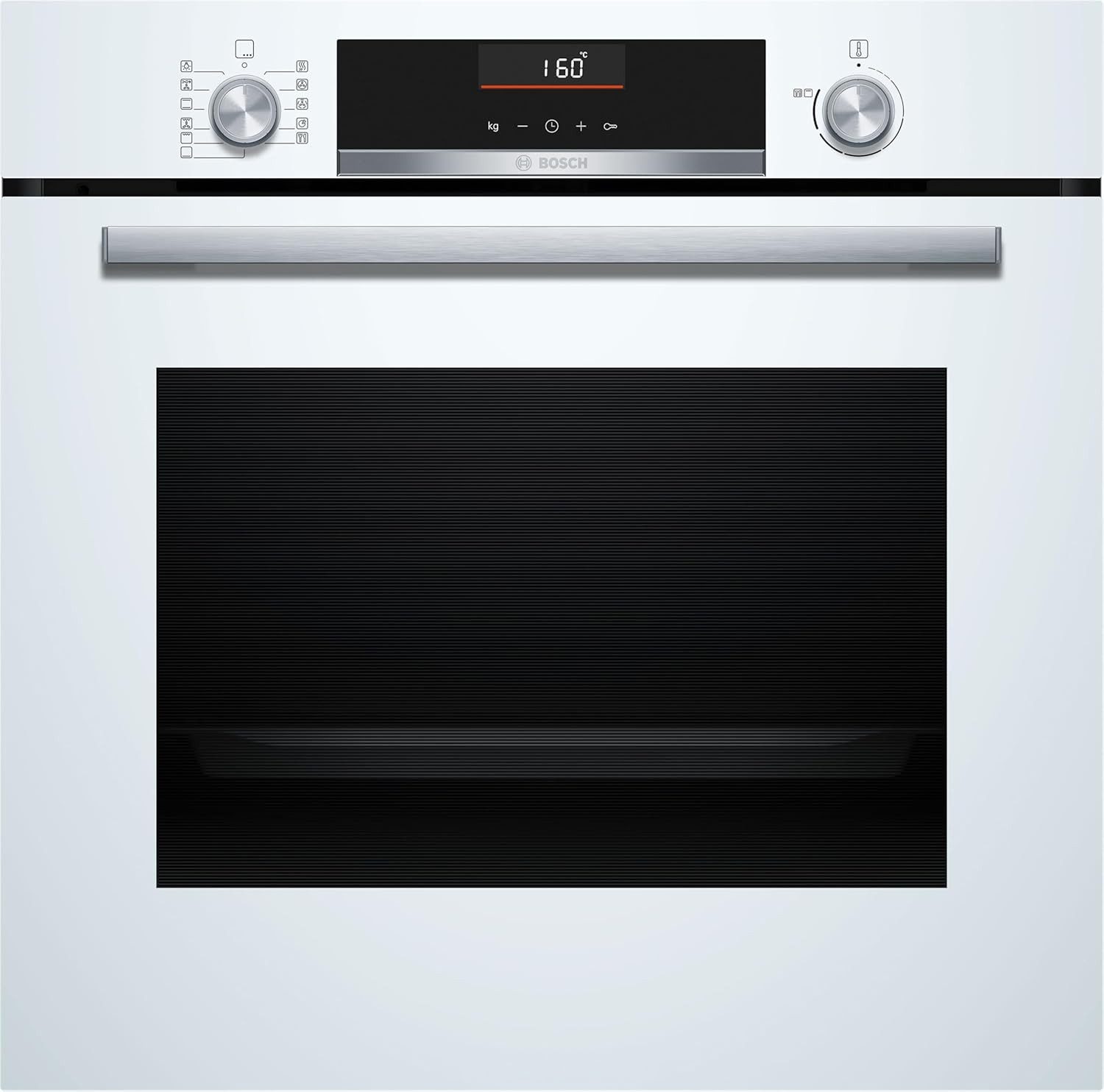 BOSCH Backofen HBG536EW4 Air Fry weiß Heißluft EcoClean Direct SoftOpen Versenkknebel, mit Nachrüstbar