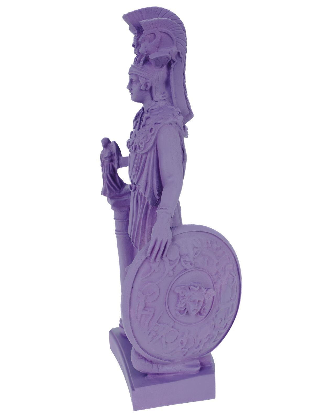 Kampfes Alabaster des Schatzkiste Göttin der cm fliederfarben Kremers Athene Deko 24 Weisheit Figur Dekofigur der Strategie