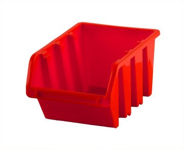 BigDean Stapelbox Sichtlagerboxen Set 36 Stück Rot Größe 1 (11,5x8x6 cm) stapelbar (36 St)