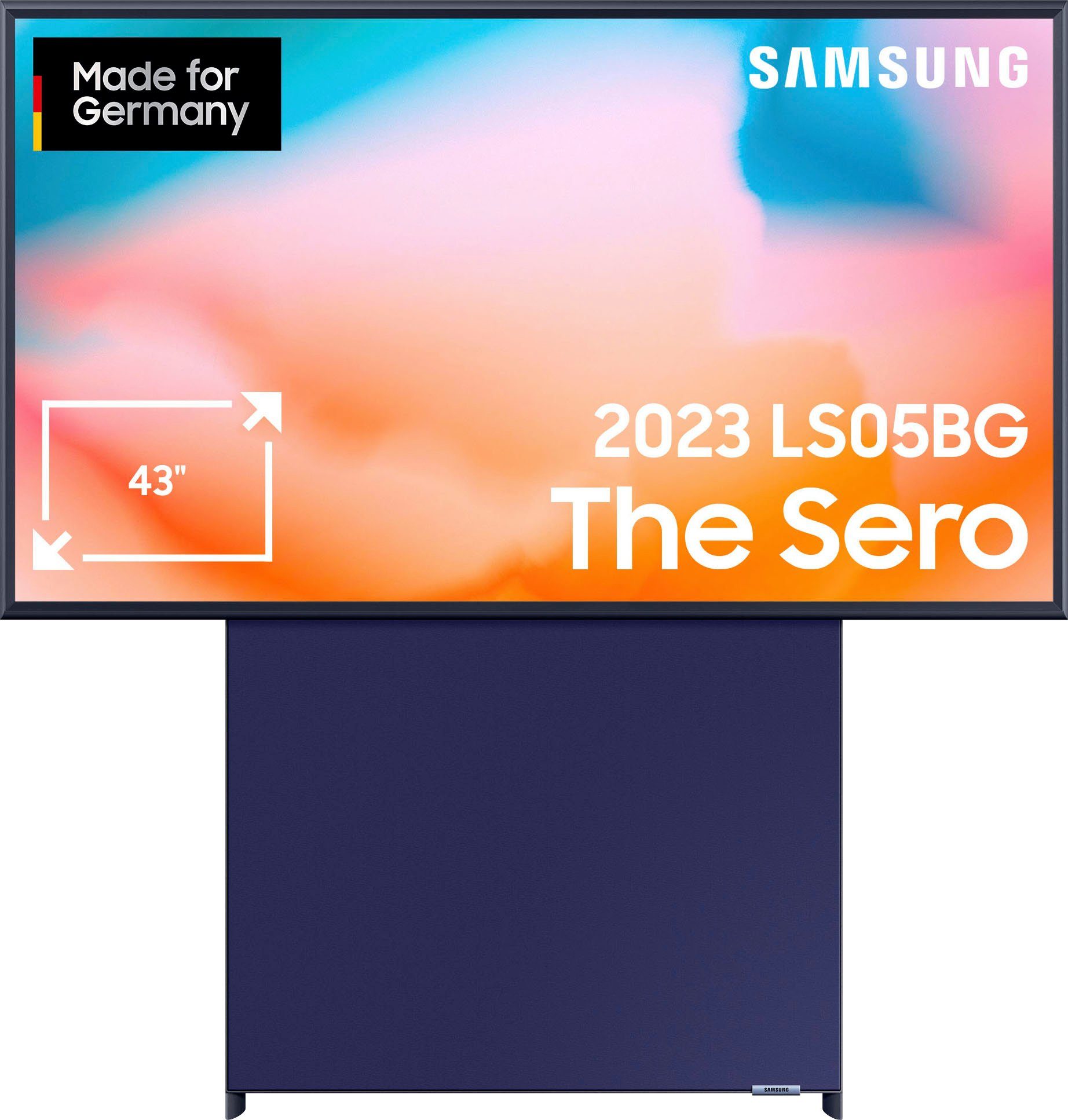 Smart-TV, TV, Bildschirm) LED-Fernseher cm/43 (108 Inhalte Google Zoll, Samsung mobilte angepasster Bildschirm,An Rotierender GQ43LS05BGU
