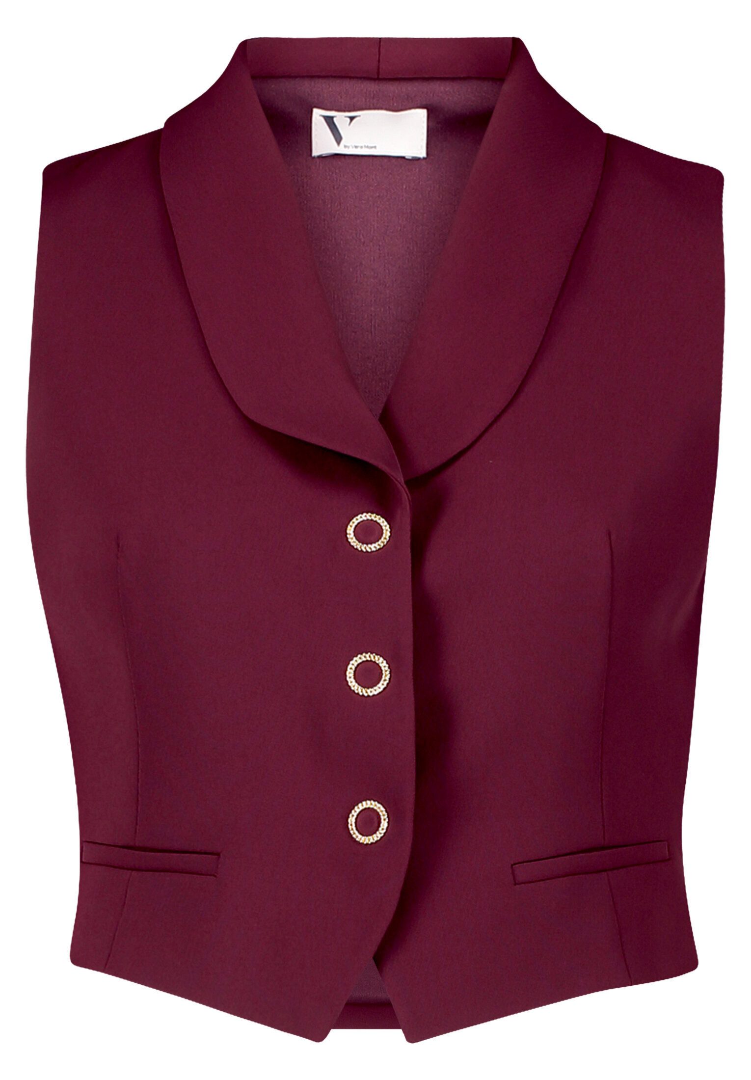 Vera Mont Strickweste Damen mit Kragen