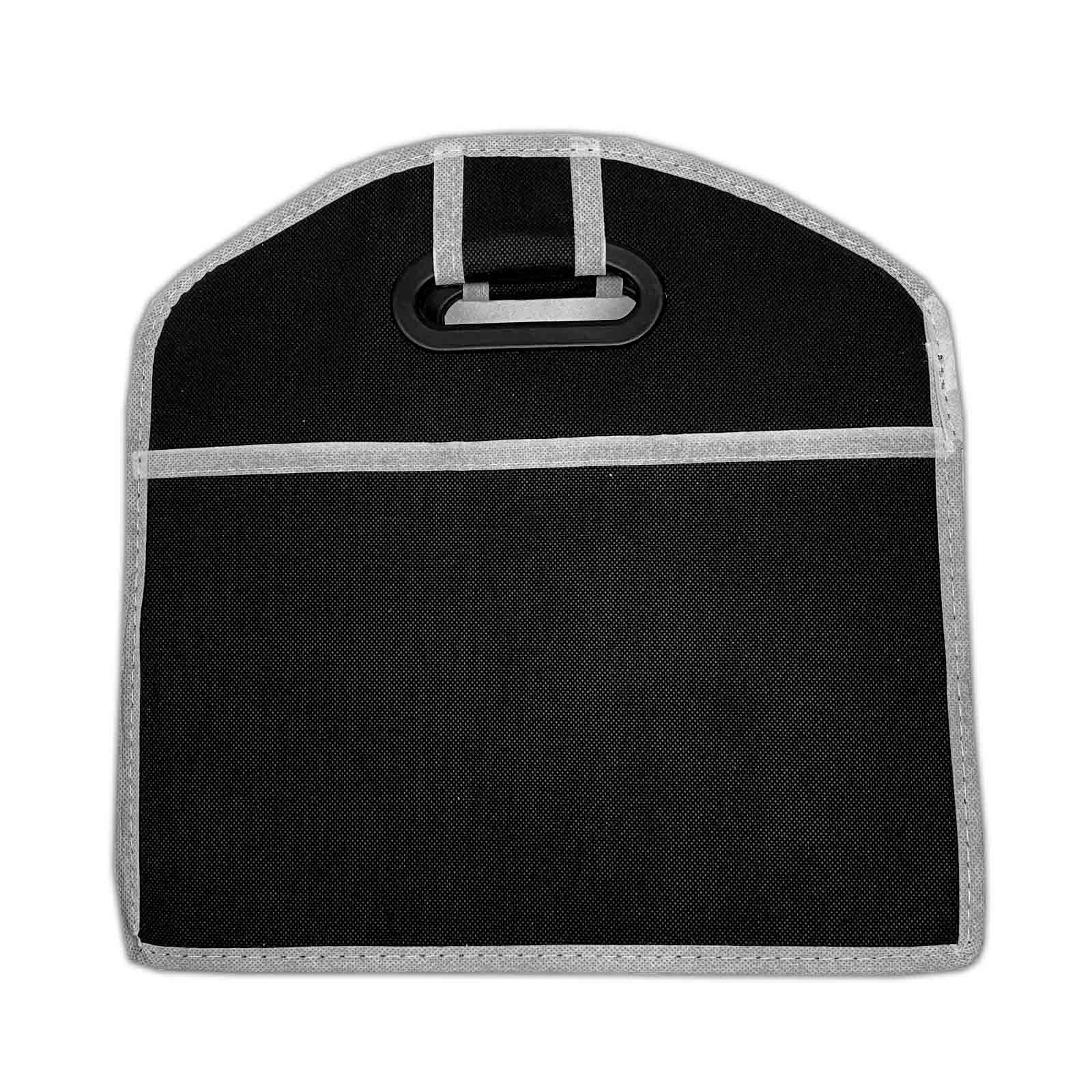 HAC24 Aufbewahrungskorb Kofferraumtasche Faltbox Auto Aufbewahrungsbox Kofferraumorganizer (Set, 2 St., 57x33x32 cm), Schwarz