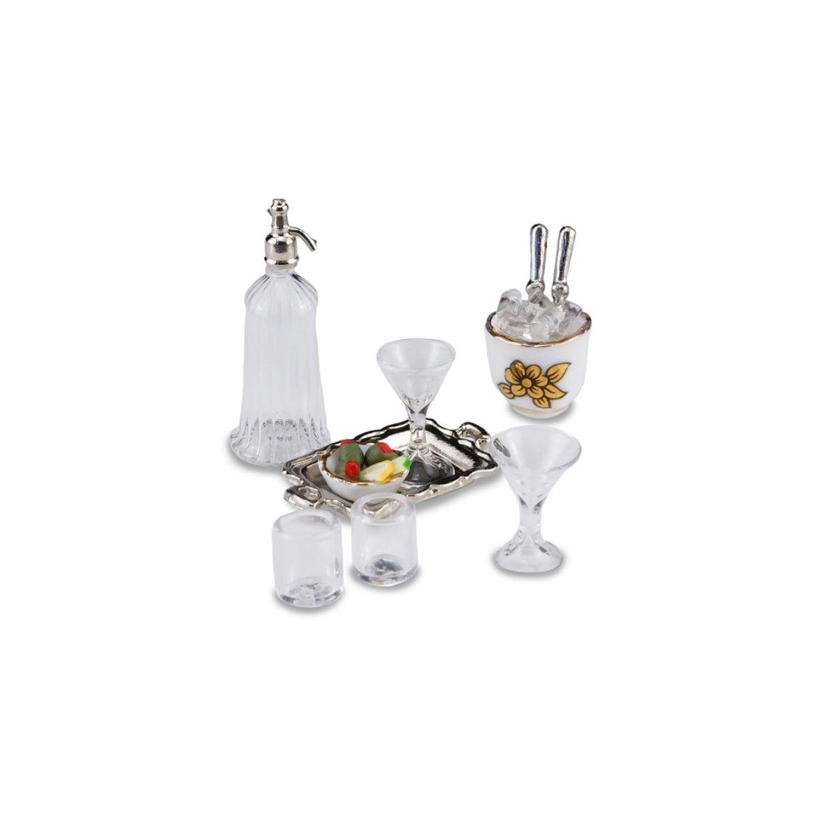 - Dekofigur Miniatur 001.740/5 Porzellan Reutter Bar-Set,