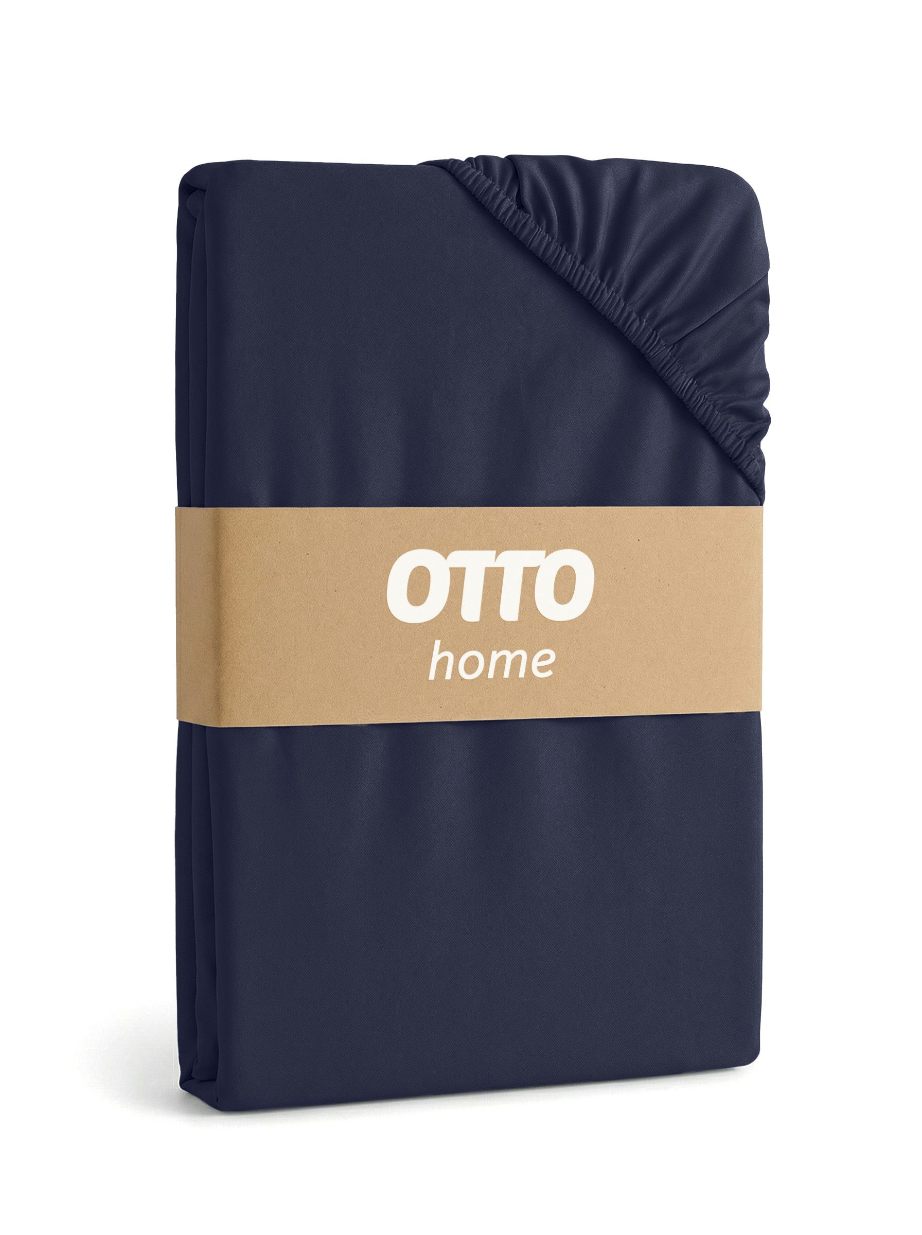 OTTO home Spannbettlaken Physalis Basic und PREMIUM Qualität, 100% Baumwolle, Jersey und Biber, Jersey (160 g/m), Gummizug: rundum, (1 Stück), Bettlaken für Matratzen bis 18 cm Höhe, Spannbetttuch, Laken