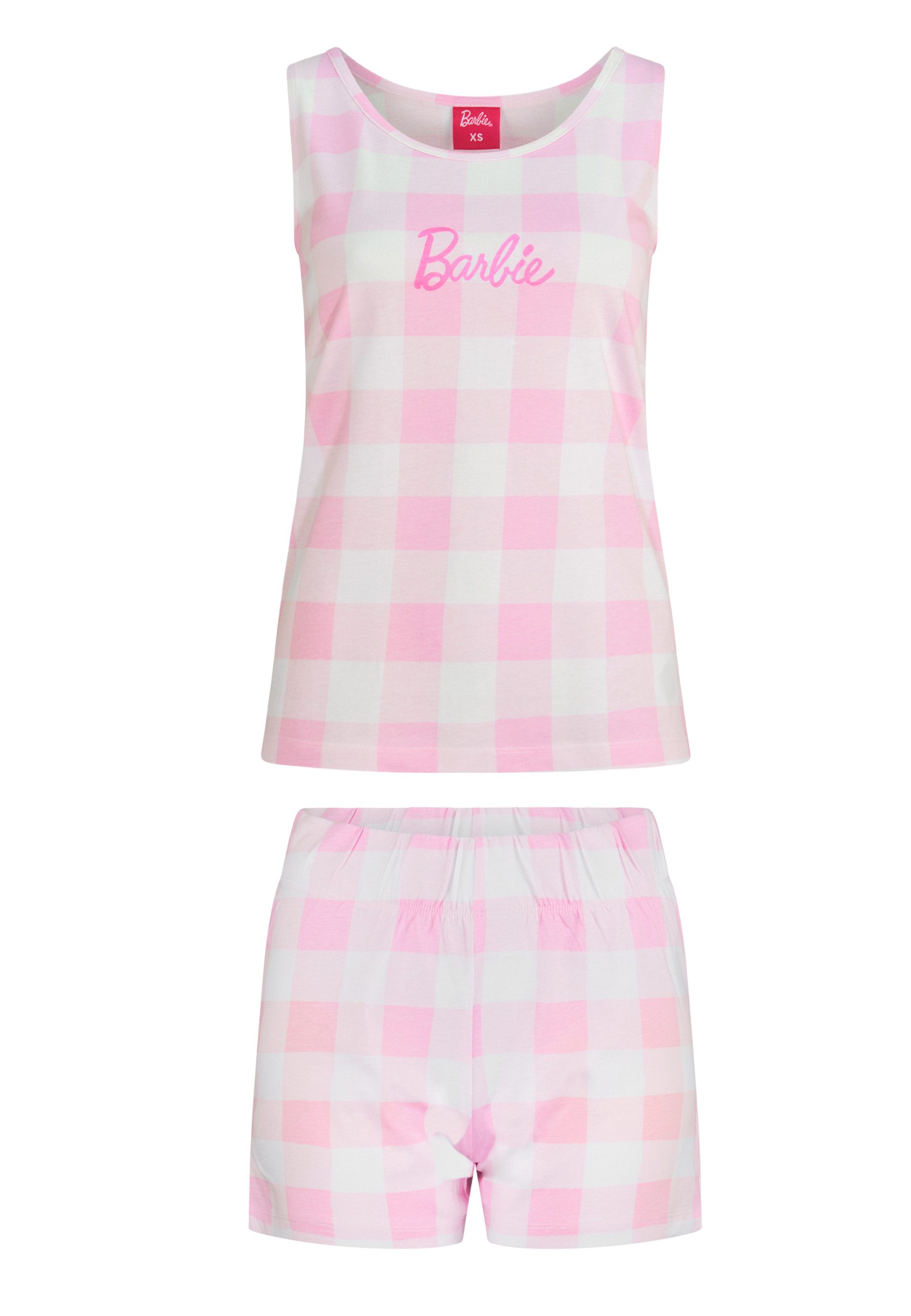 ONOMATO! Shorty Barbie Damen Pyjama T-Shirt und kurze Hose Set (2 tlg)