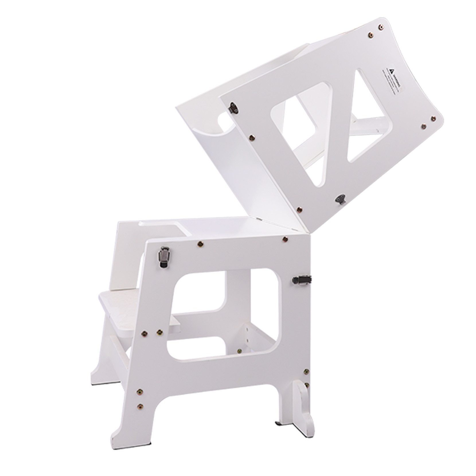 OUNUO Kinderstuhl Klappbarer Tritthocker Lernturm mit Zeichenbrett, für Kin günstig online kaufen