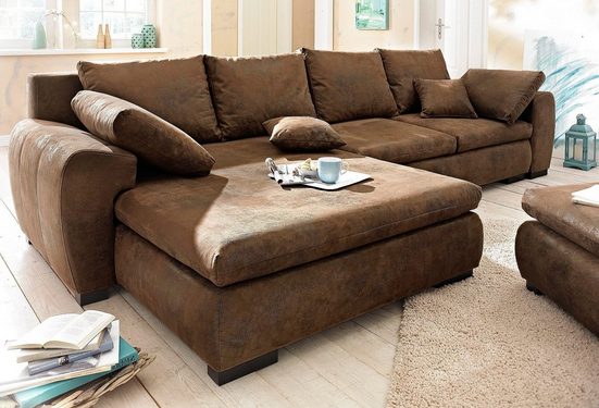 HOME AFFAIRE Ecksofa CARA MIA, wahlweise mit Bettfunktion - Einrichtungsbeispiel