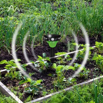 Gardigo Ultraschall-Tierabwehr Solar Vogel-Abwehr Feindgeräusche