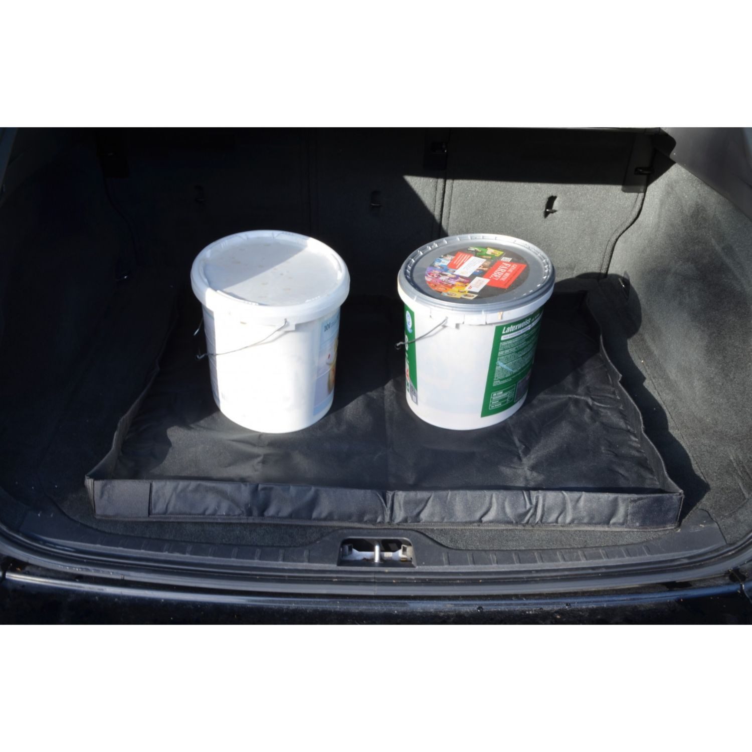 Diedrich Filmer GmbH Kofferraumwanne 2x Set Universal Kofferraum-Schutzdecke 88x76cm (2 St), für Universal PKW, Kofferraumwanne Kofferraummatte PKW Auto Schutz Schutzmatte Wanne Rand