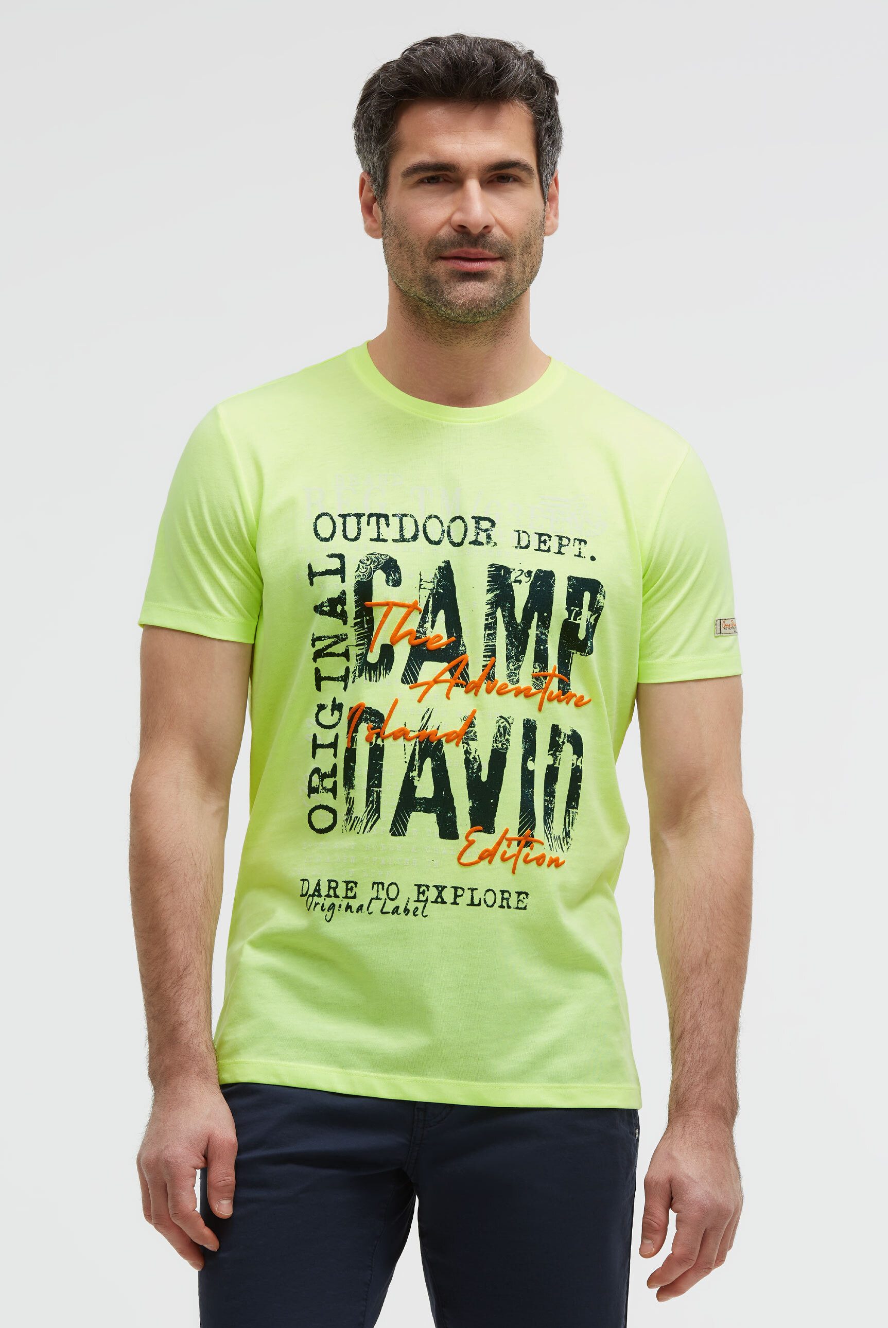 CAMP DAVID Rundhalsshirt mit Necktape