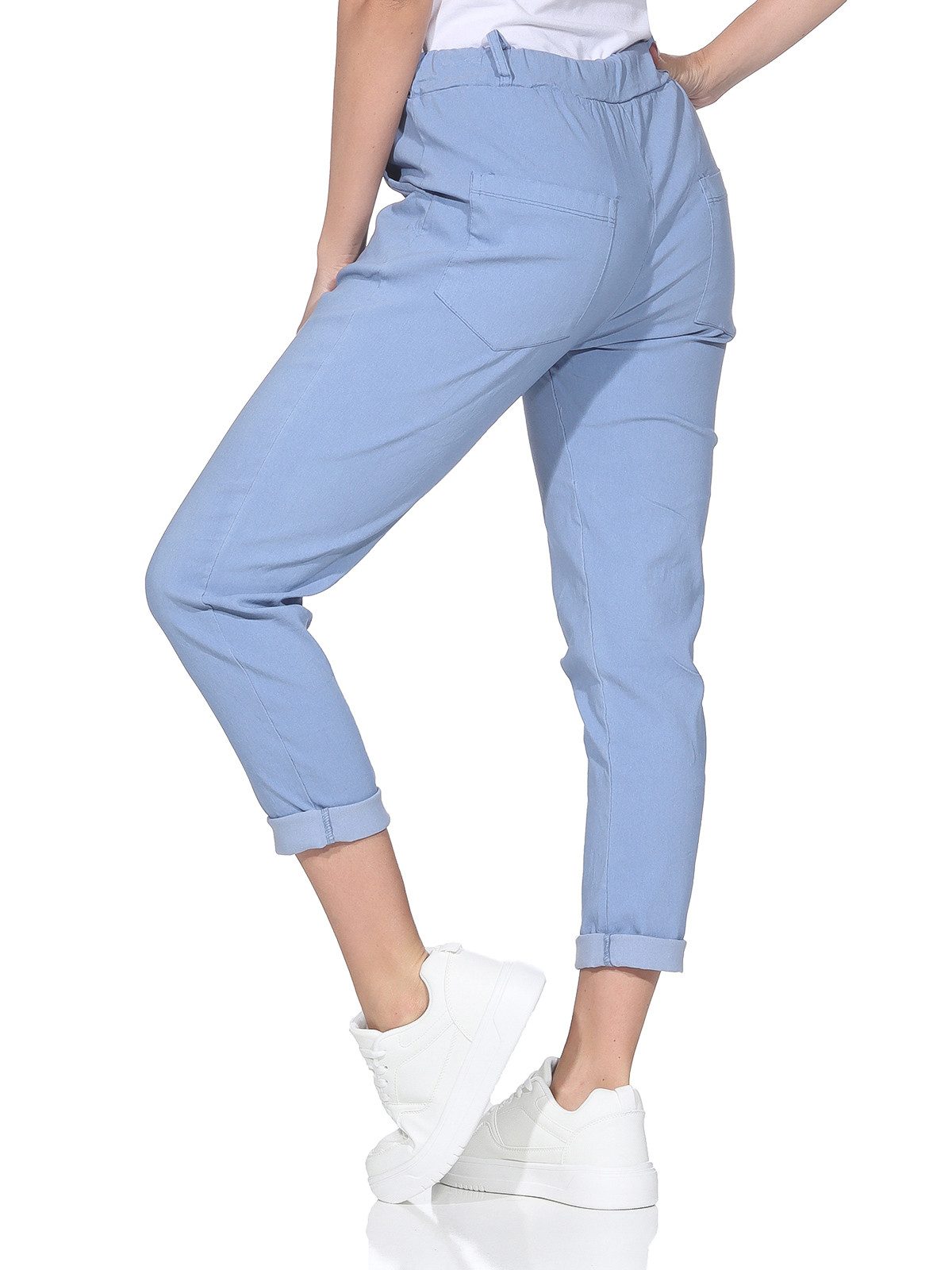 OriginalYou Schlupfhose Damen Stretch Freizeithose Stoffhose moderner Knitt günstig online kaufen