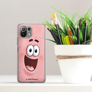 DeinDesign Handyhülle Patrick Star Spongebob Schwammkopf Offizielles Lizenzprodukt, Xiaomi Mi 11 Lite 5G NE Silikon Hülle Bumper Case Handy Schutzhülle