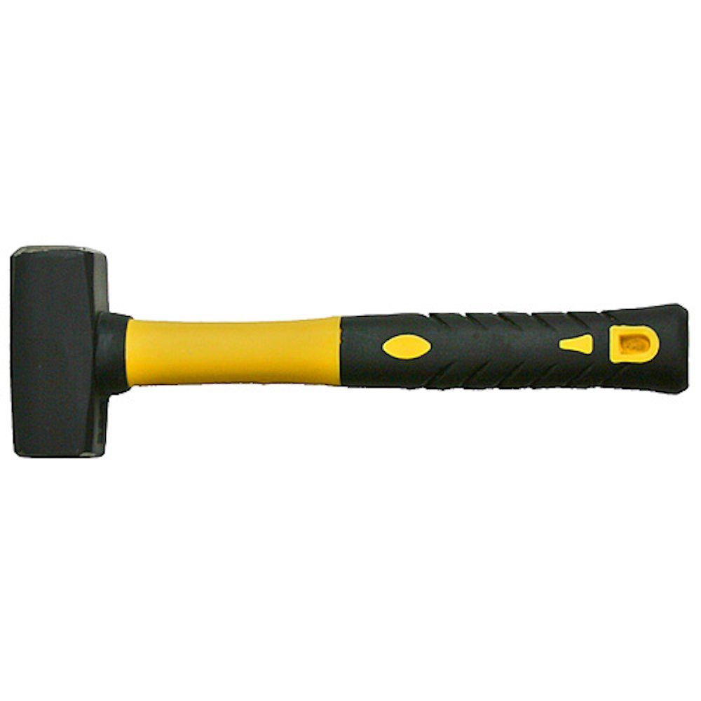 PROREGAL® Hammer Stemmhammer 2kg Fiberglasstiel Gummigriff, Abbruchhammer mit