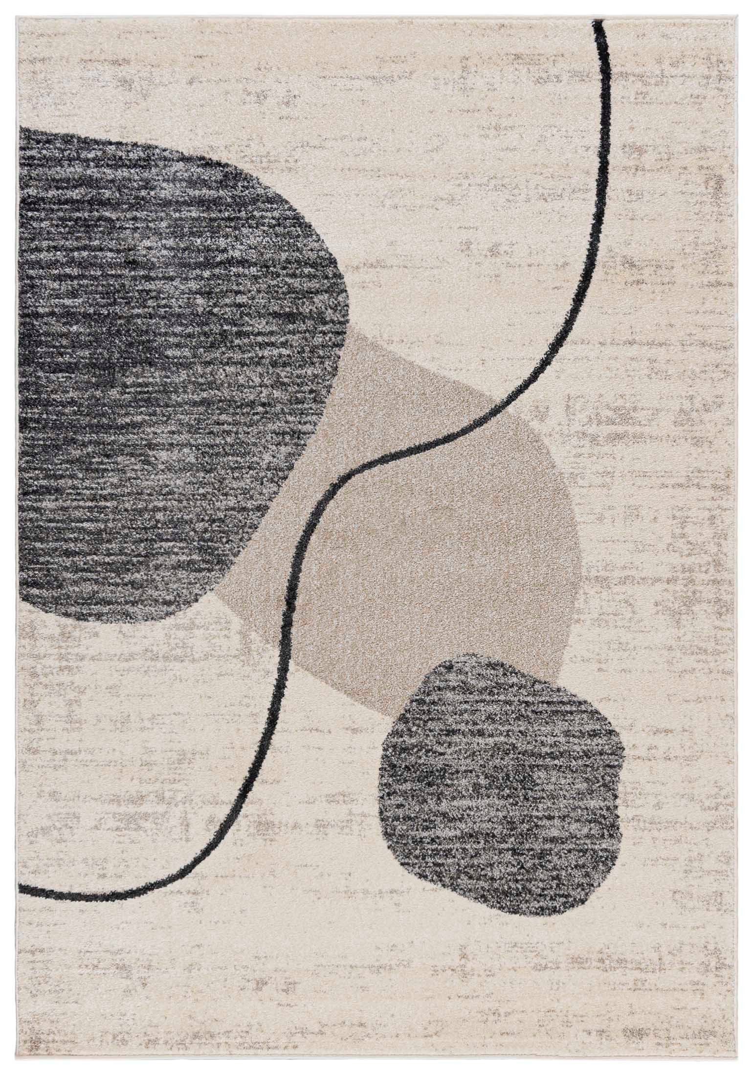 Mazovia Designteppich Modern Teppich Kurzflor Wohnzimmerteppich Japandi Sca günstig online kaufen