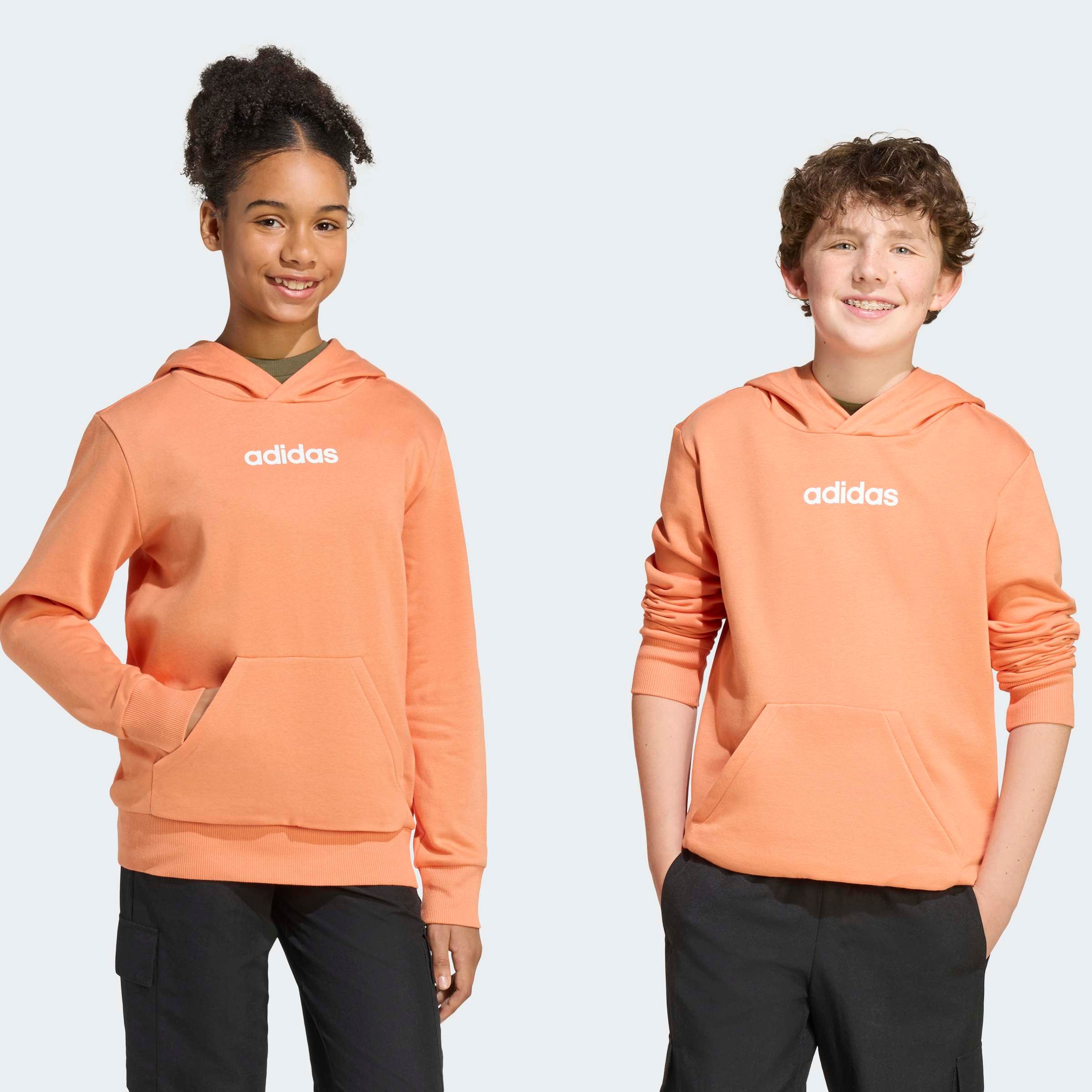 adidas Sportswear Kapuzensweatshirt ESSENTIALS KIDS HOODIE für Kinder, mit Kapuze, ohne Verschluss, in normaler Länge