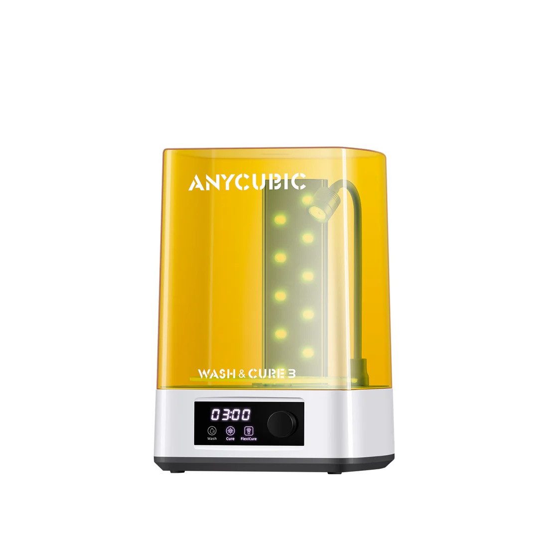 ANYCUBIC 3д принтер Anycubic Wash & Cure 3.0, Schwanenhals-Licht: Lokale Verstärkung, gleichmäßige Aushärtung
