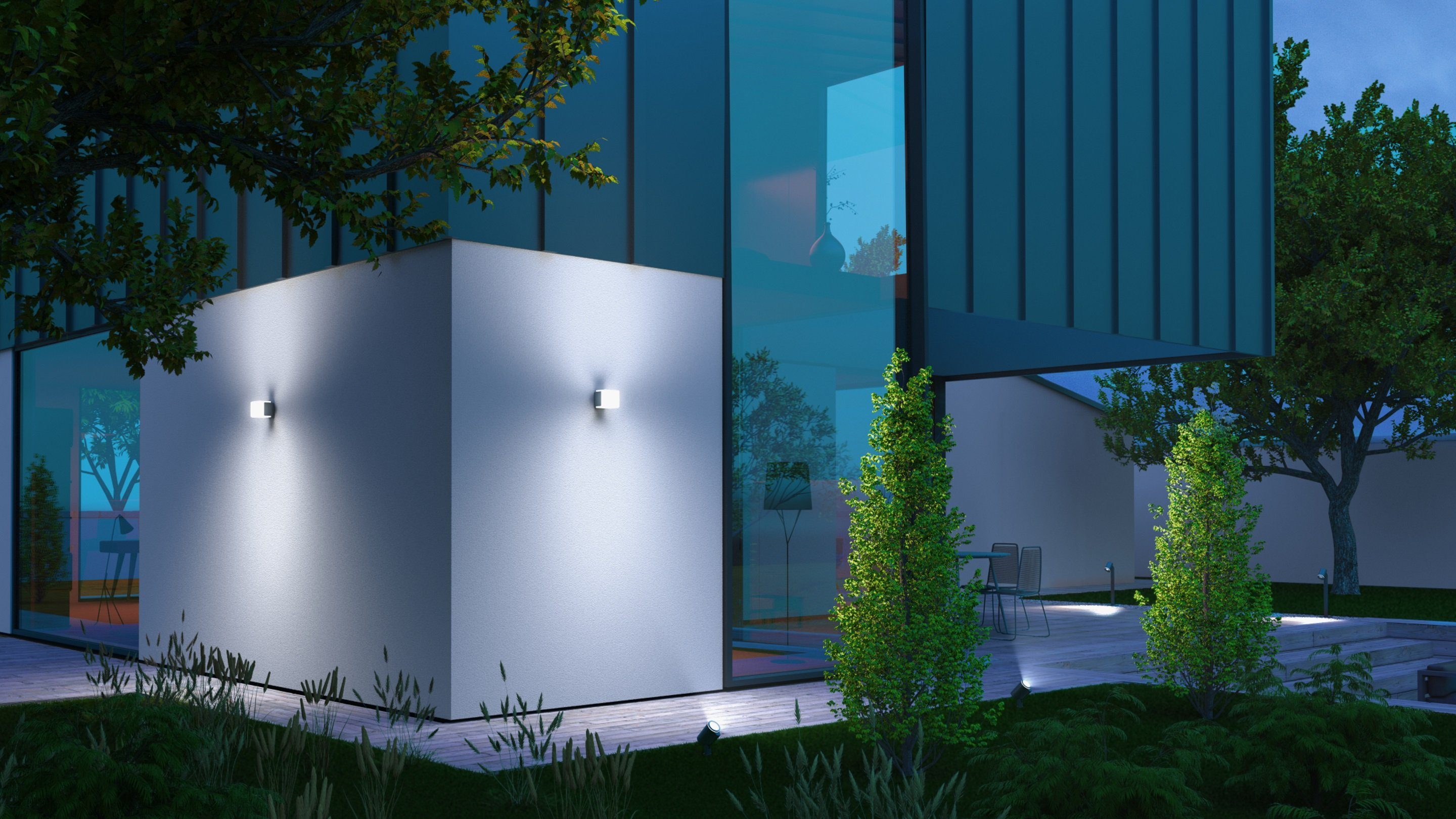 steinel LED Außen-Wandleuchte L 835, mit Bewegungsmelder und Bluetooth, LED fest integriert, Warmweiß, einstellbar via App, 3000K