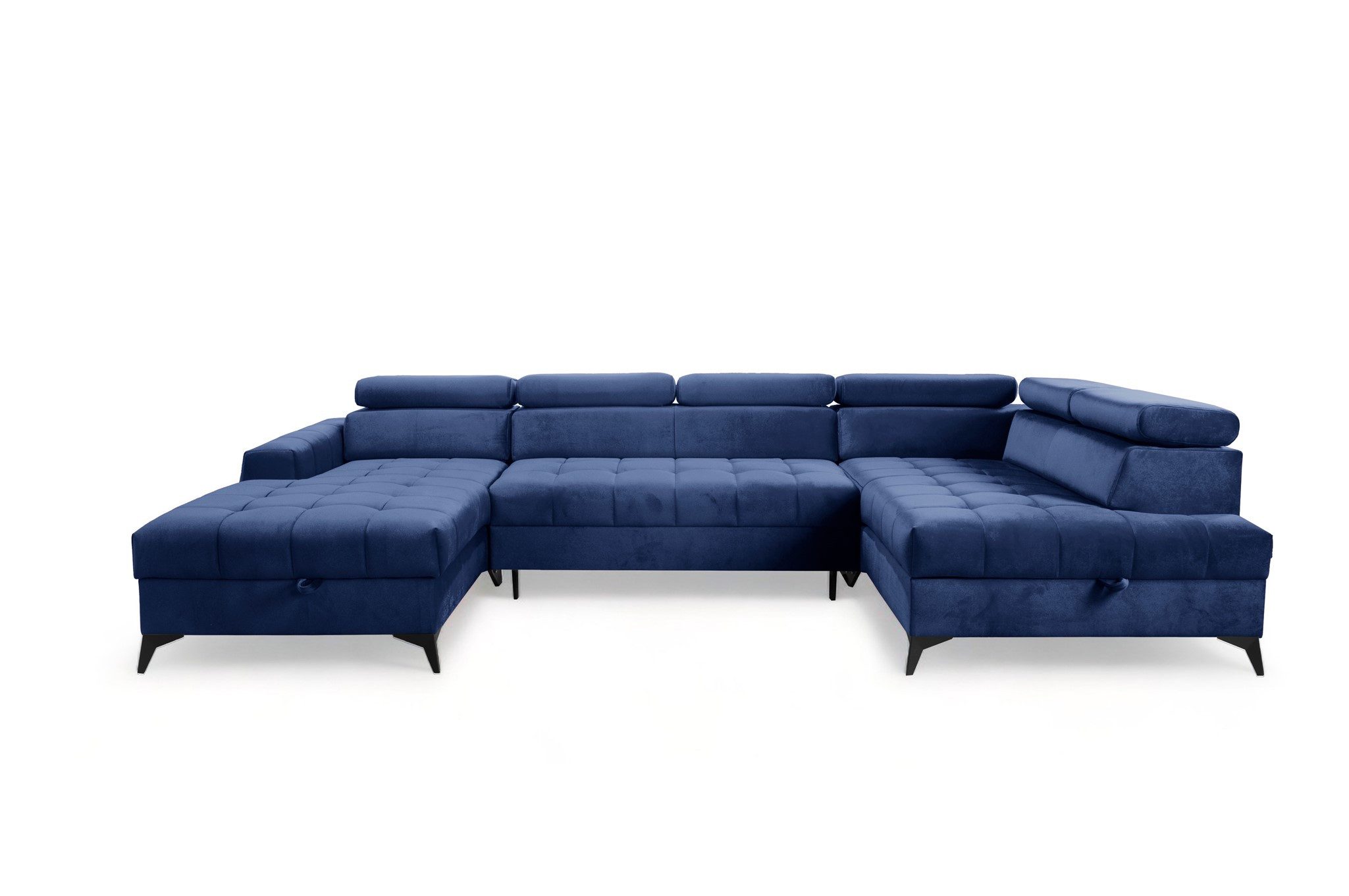 Fun Möbel Wohnlandschaft Schlafsofa AGNESA Stoff Salvador Ottomane Rechts oder Links, Rundumbezug, inkl. 2 Bettkästen