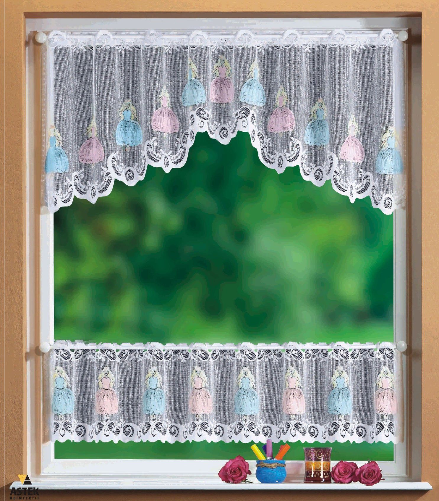 Gardinenbox Scheibengardine, Stangendurchzug (2 St), transparent, günstig online kaufen