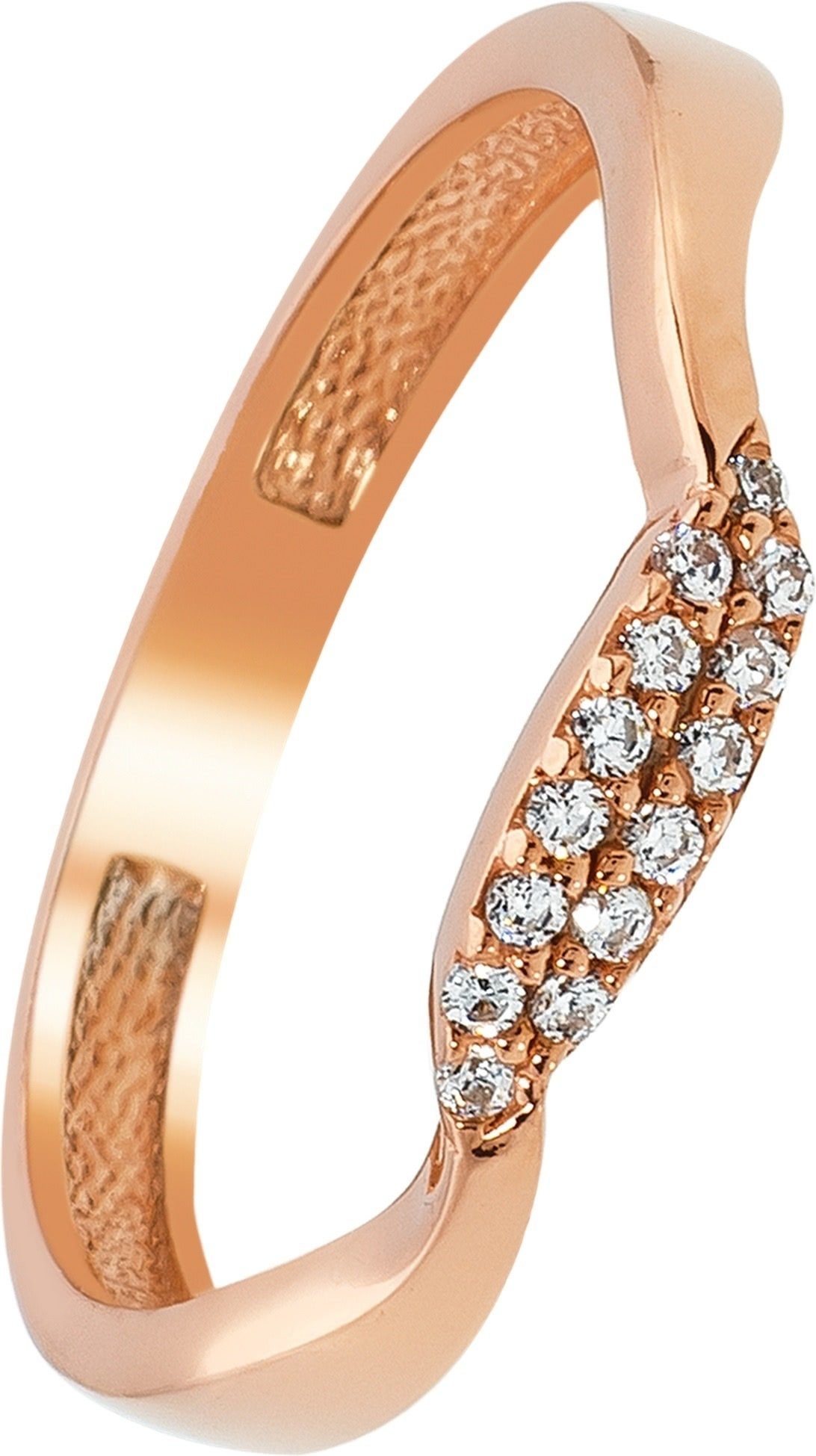 3 (Welle Rosegold Rosegold Fingerring (Fingerring), 56 Ring Damen (17,8), Balia Welle 333 rose) Balia - Gold 8 Goldring 333 Karat Größe