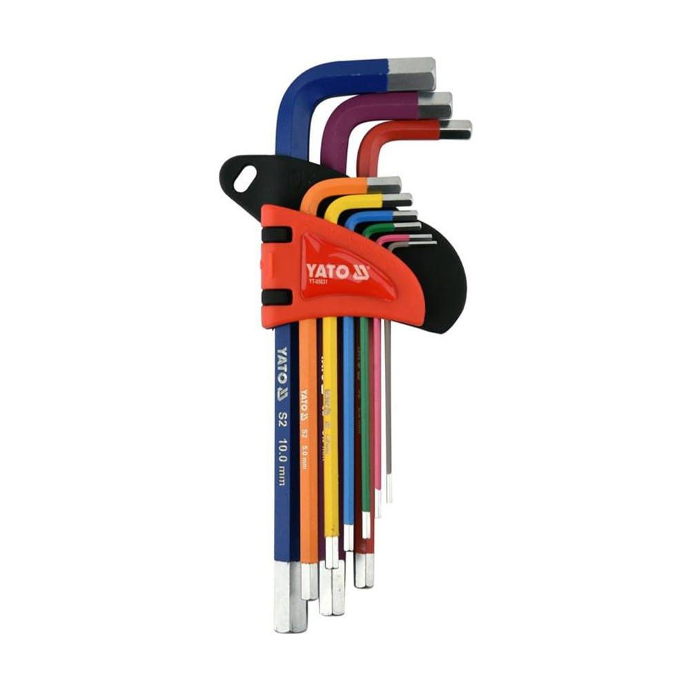 Yato Innensechskantschlüssel Innensechskantschlüssel-Satz 1,5-10mm, 9-tlg. (Innensechskantschlüssel-Satz 1,5-10mm, 9-tlg)