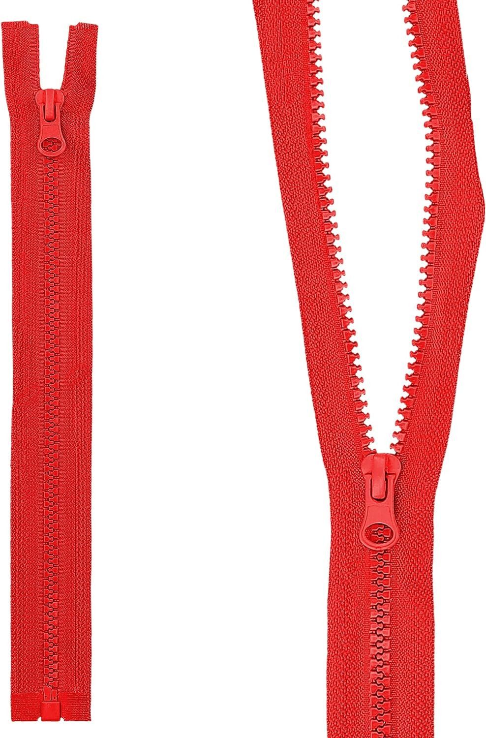 mumbi Reißverschluss Reißverschluss teilbar Kunststoff Reißverschlüsse Zipper grobe Zähne