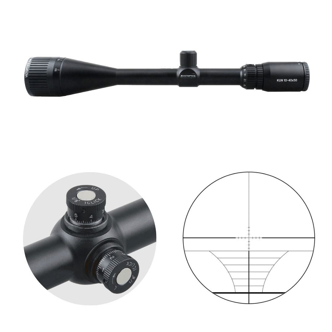 Vector Optics Victoptics OPSL24 C4 10-40x50 Zielfernrohr (Ideal für Jagd, Sport und Airsoft)