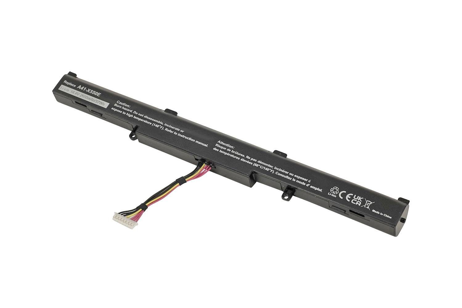 A450JF, 2600 NAA096.815 ASUS mAh V) Li-ion Laptop-Akku PowerSmart D451V, A41-X550E, für A450J, K550D A450E47JF-SL, Ersatz (14,4 K450J,