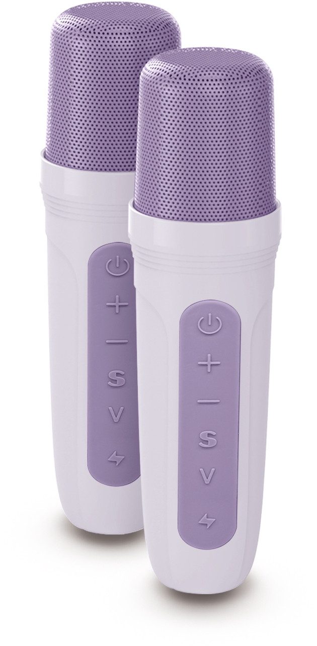 BigBen Bluetooth portabler Колонки Party Karaoke Licht lavender AU388824 Portable-Lautsprecher