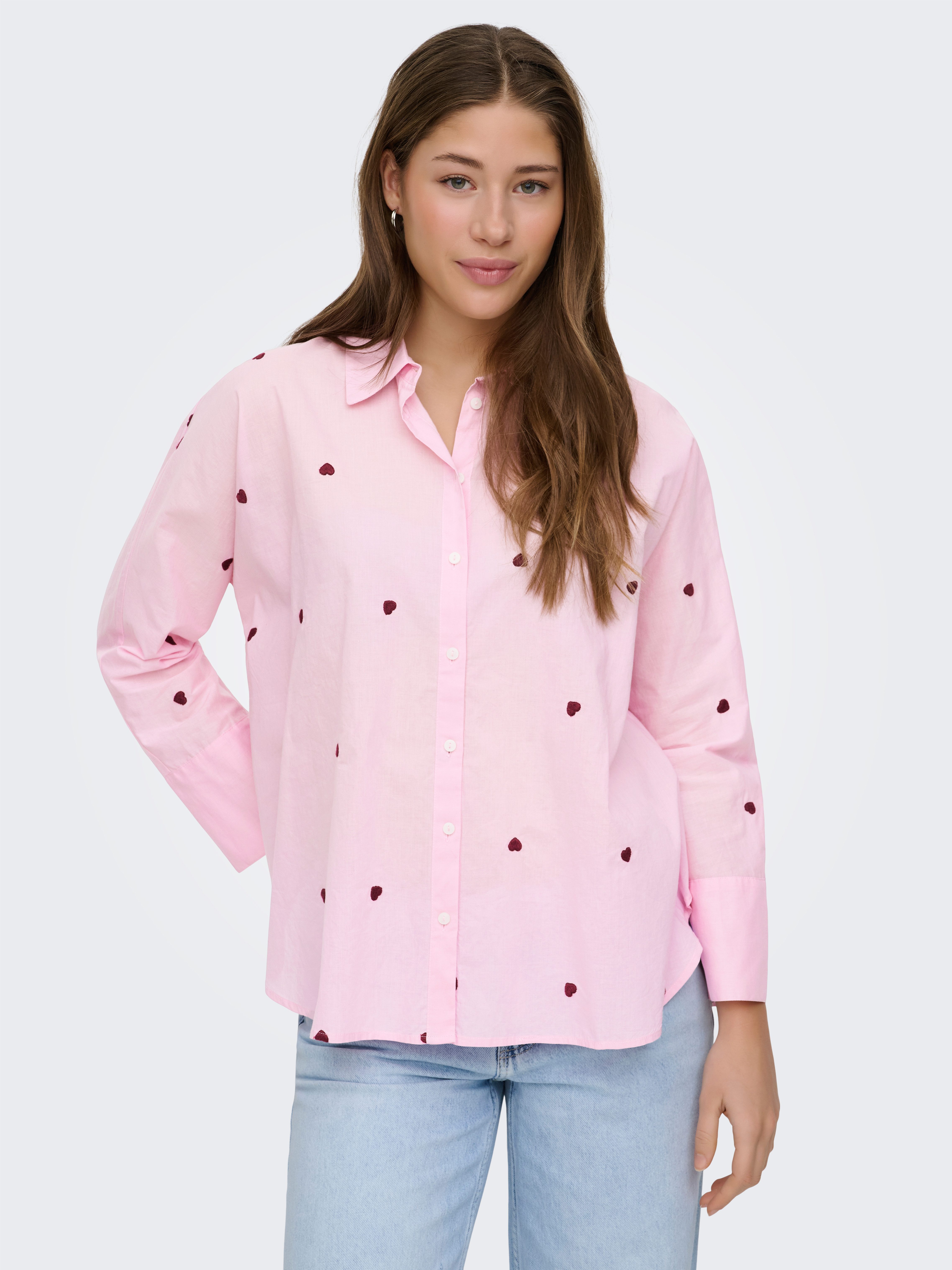 ONLY Hemdbluse ONLNEW LINA GRACE LS EMB SHIRT NOOS WVN