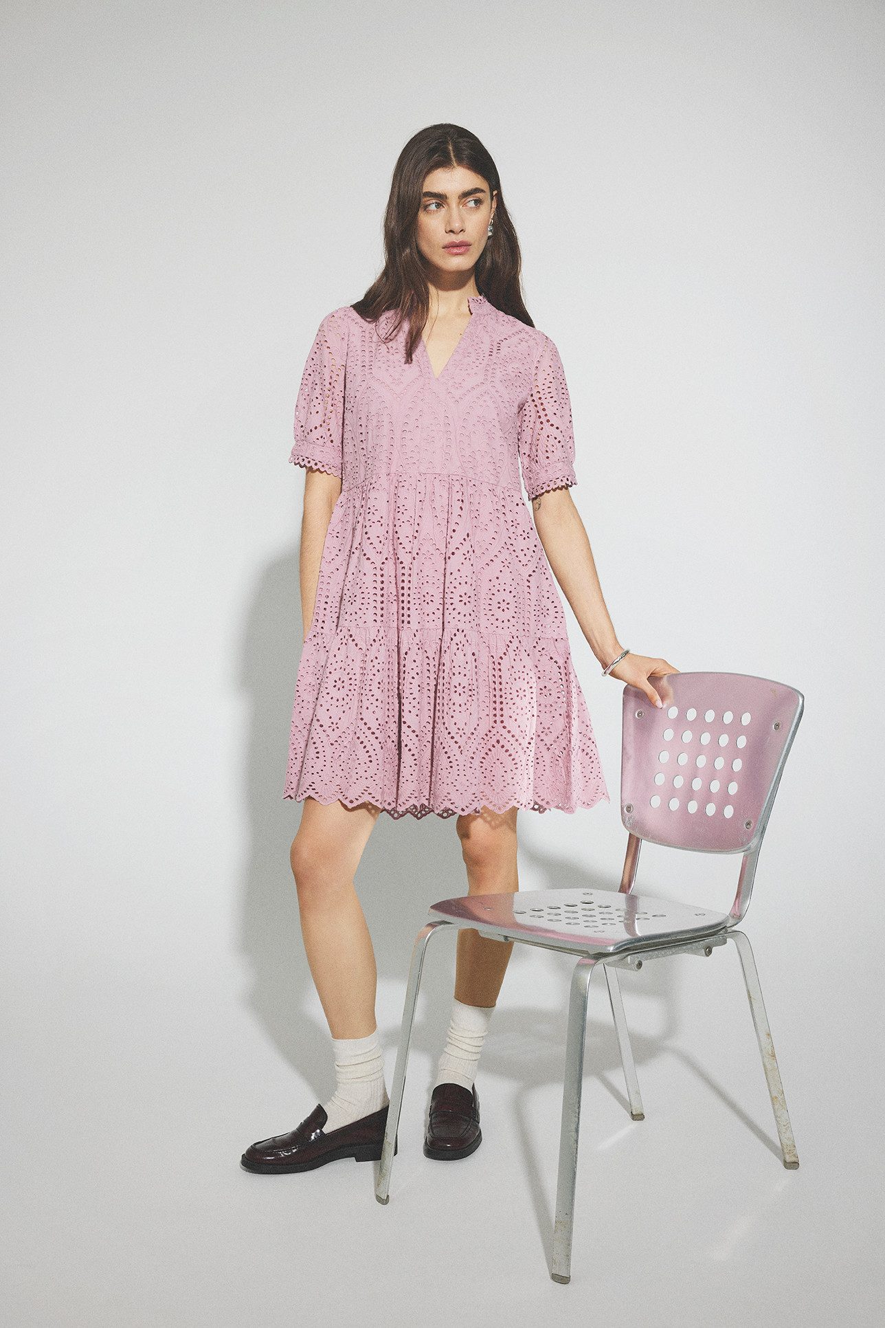 Y.A.S Blusenkleid YASHOLI SS DRESS S. NOOS