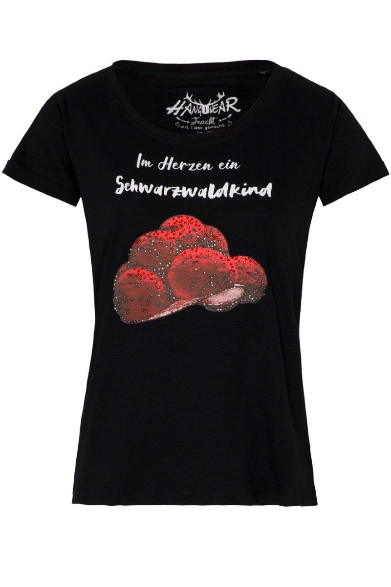 Hangowear Trachtenshirt Trachtenshirt Damen - FREIJA - schwarz