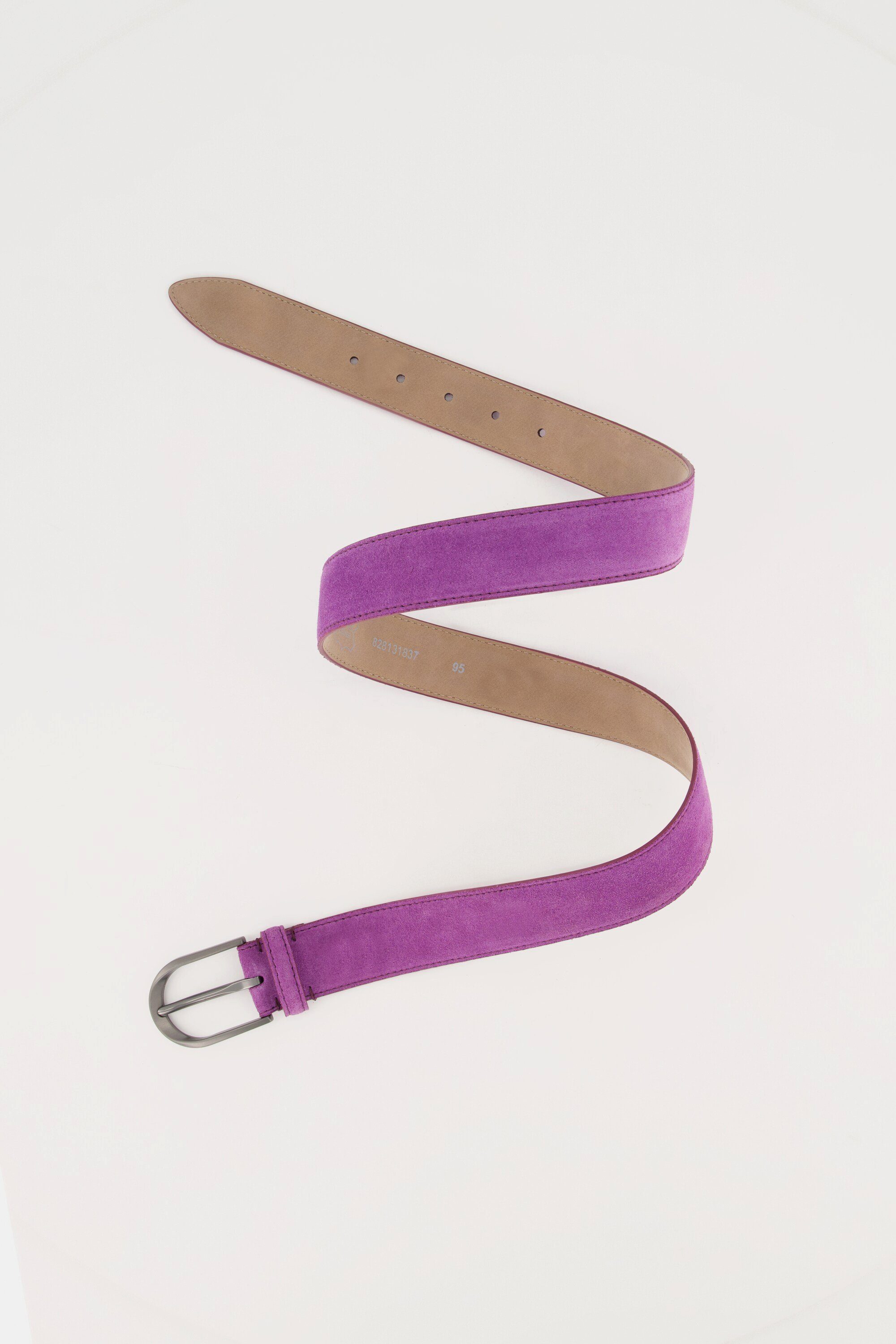 Ulla Popken Hüftgürtel Ledergürtel Suede Metallschnalle günstig online kaufen