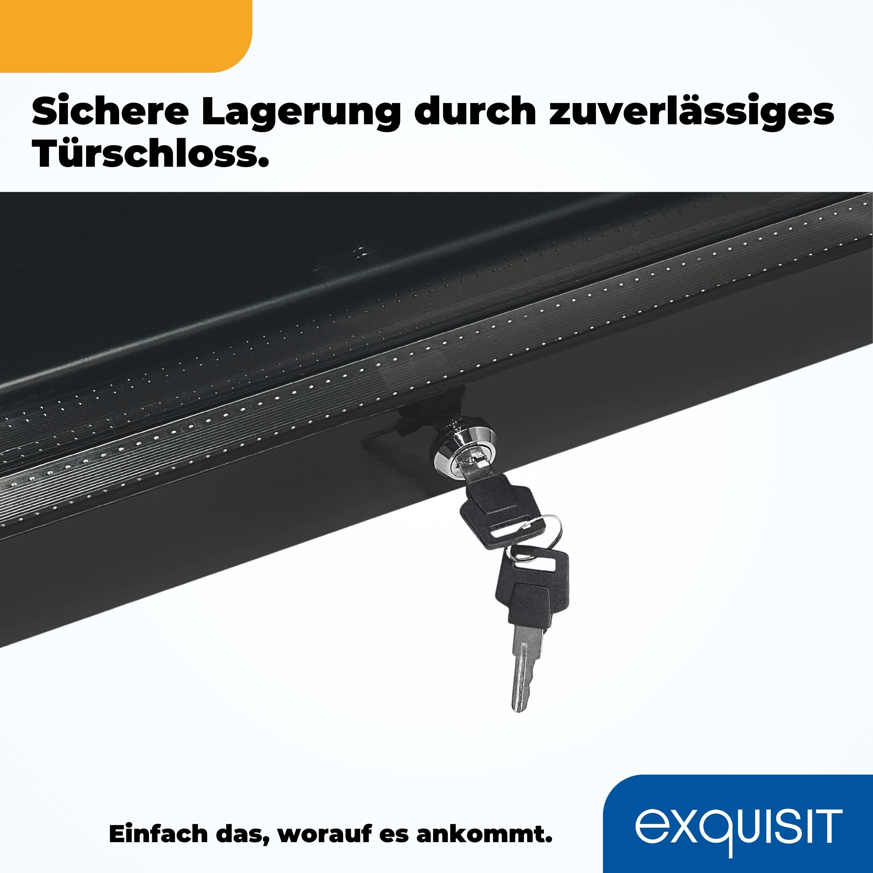 exquisit Getränkekühlschrank GKS240-GT-160C schwarz, 140 cm hoch, 54 cm breit