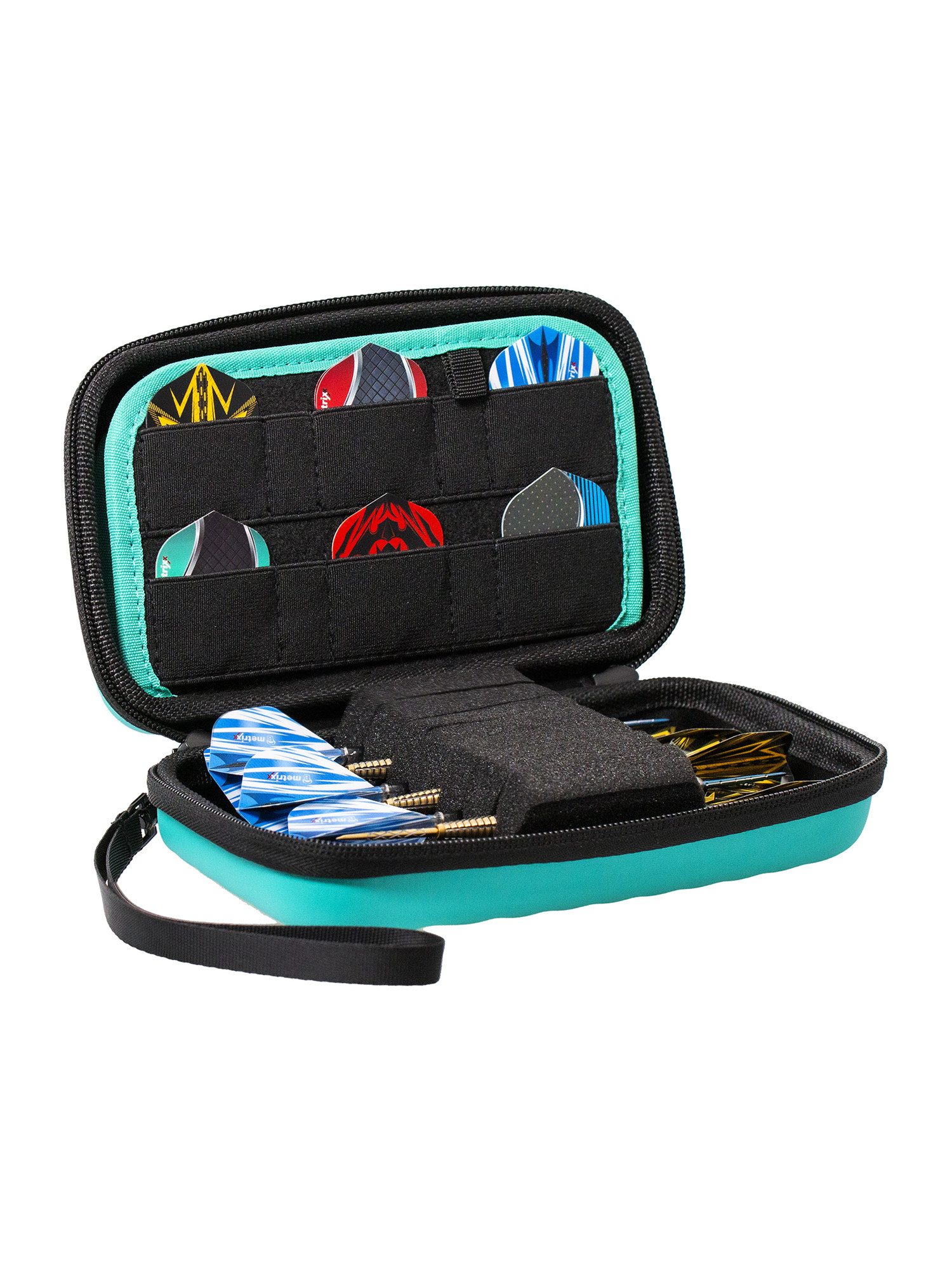 BULL'S Dartpfeil Orbis HS Carbon Darttasche Dartbox Pfeilaufbewahrung Darts-Etui, unisex neutral